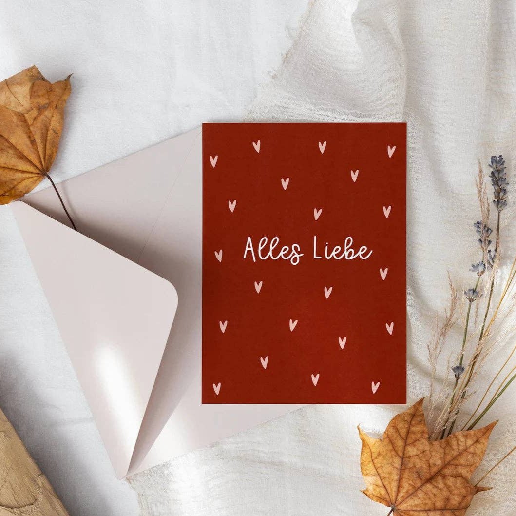 Geburtstagskarte - Alles Liebe - lyllevenn