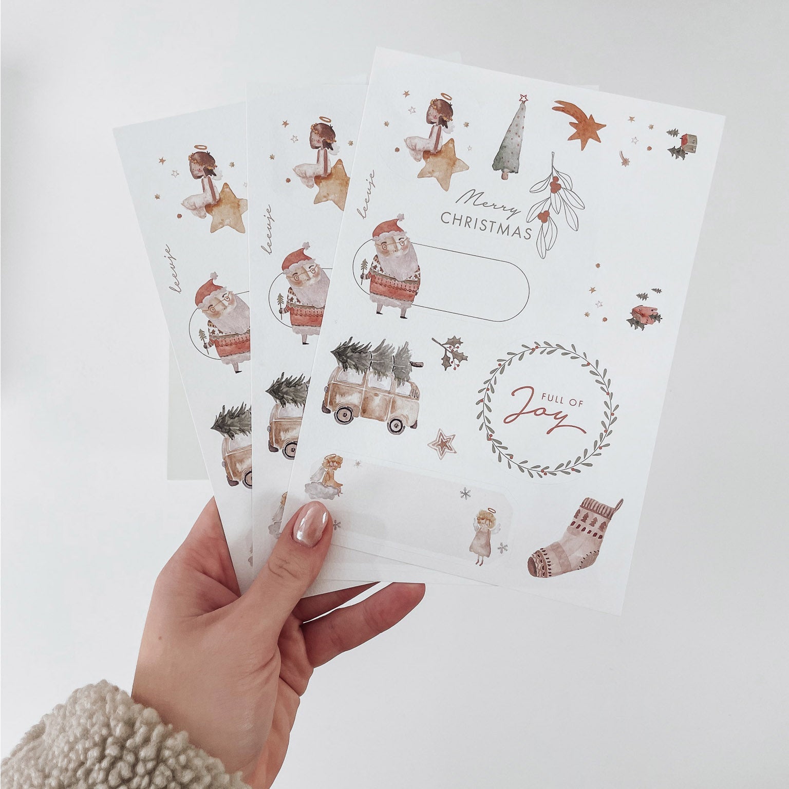 Geschenkeaufkleber – Weihnachtsmotive - lyllevenn