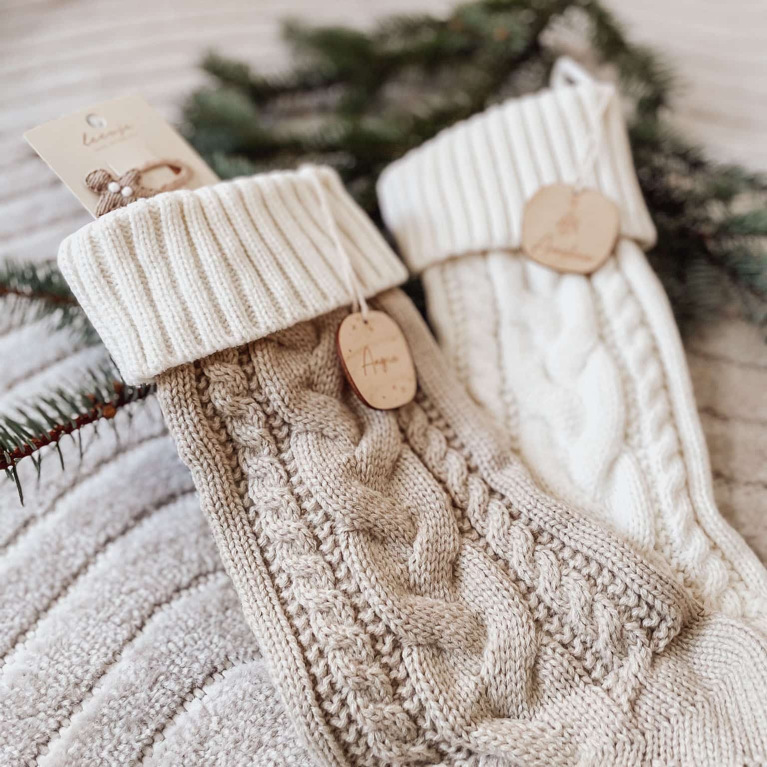 Gestrickter Nikolausstiefel - Weihnachtsstrumpf zum Befüllen - lyllevenn