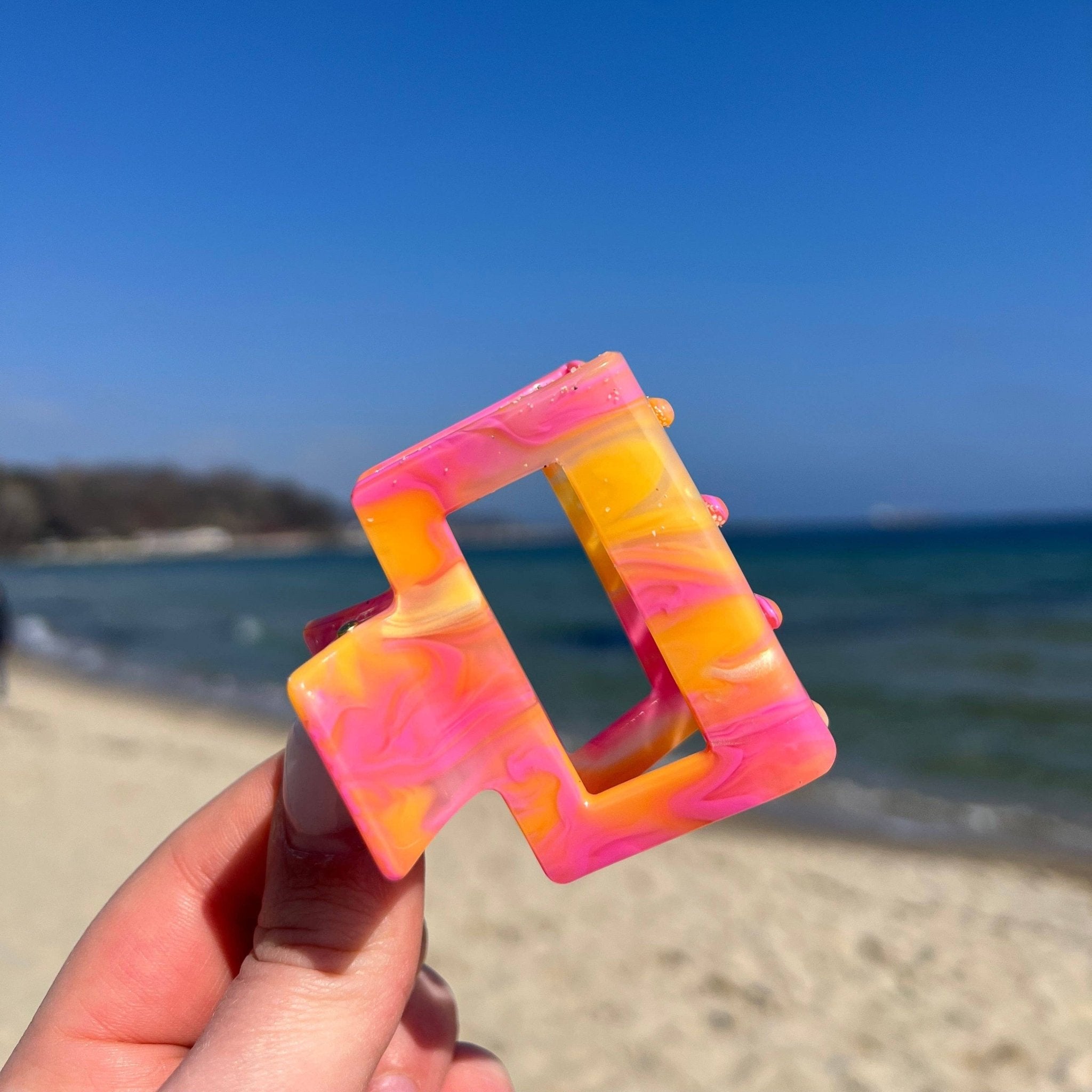 Haarklammer Quadrat Sorbet - lyllevenn
