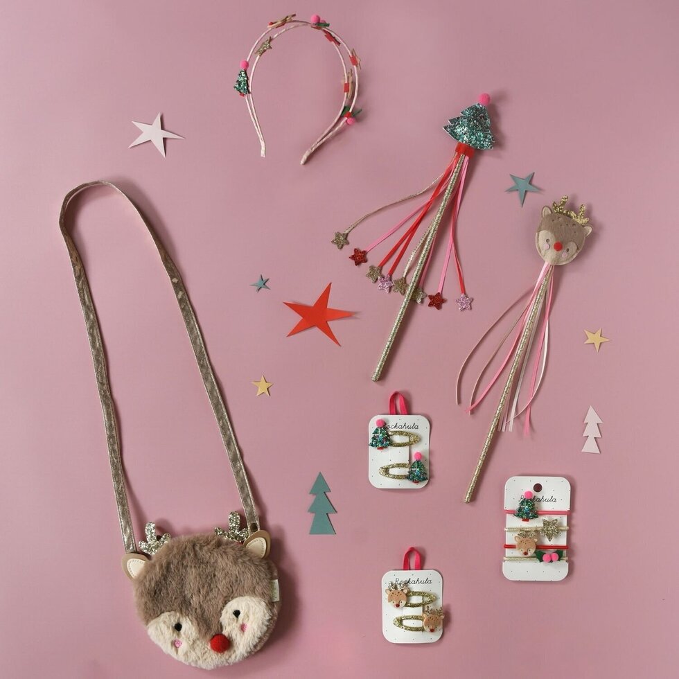 Haarspangen – Glitzer Weihnachtsbaum