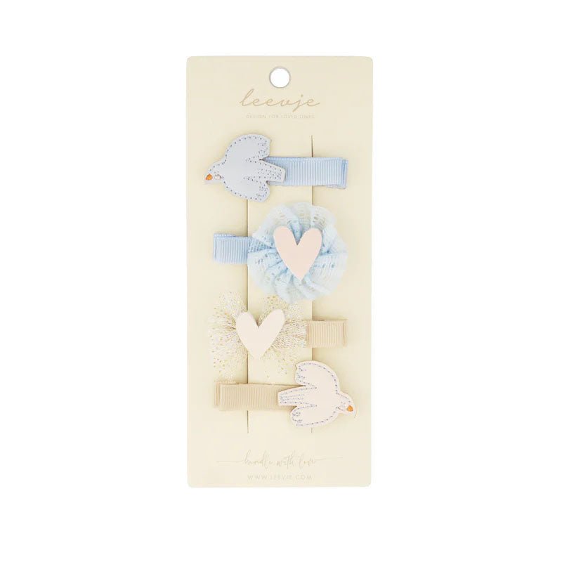 Haarspangen - Vogel & Herz - lyllevenn