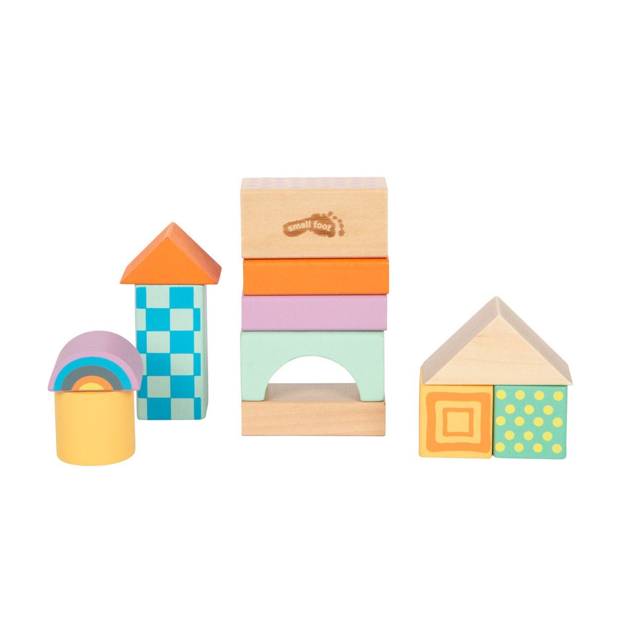 Holzbausteine Pastell - Personalisierbare Bausteine aus Holz - lyllevenn