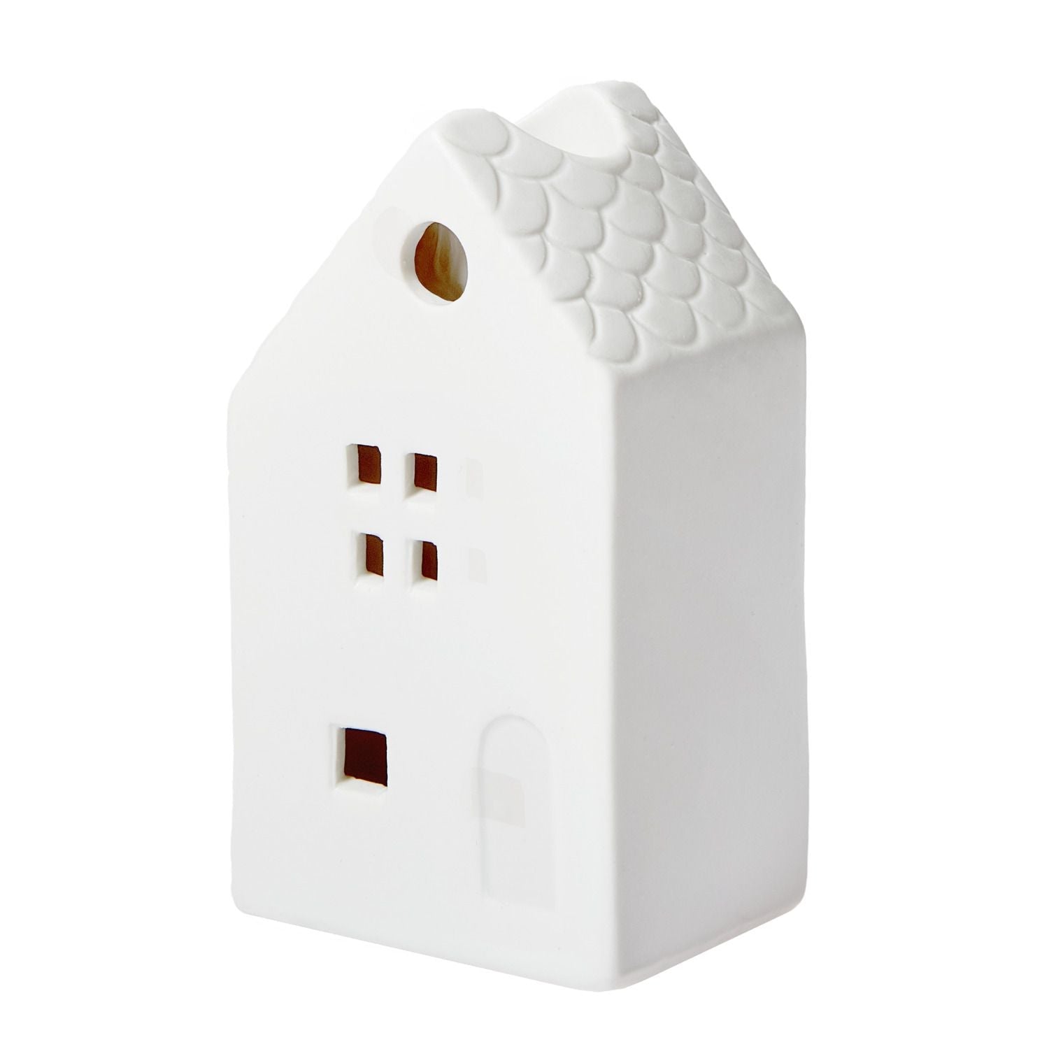 Kerzenhalter Porzellan Haus - lyllevenn