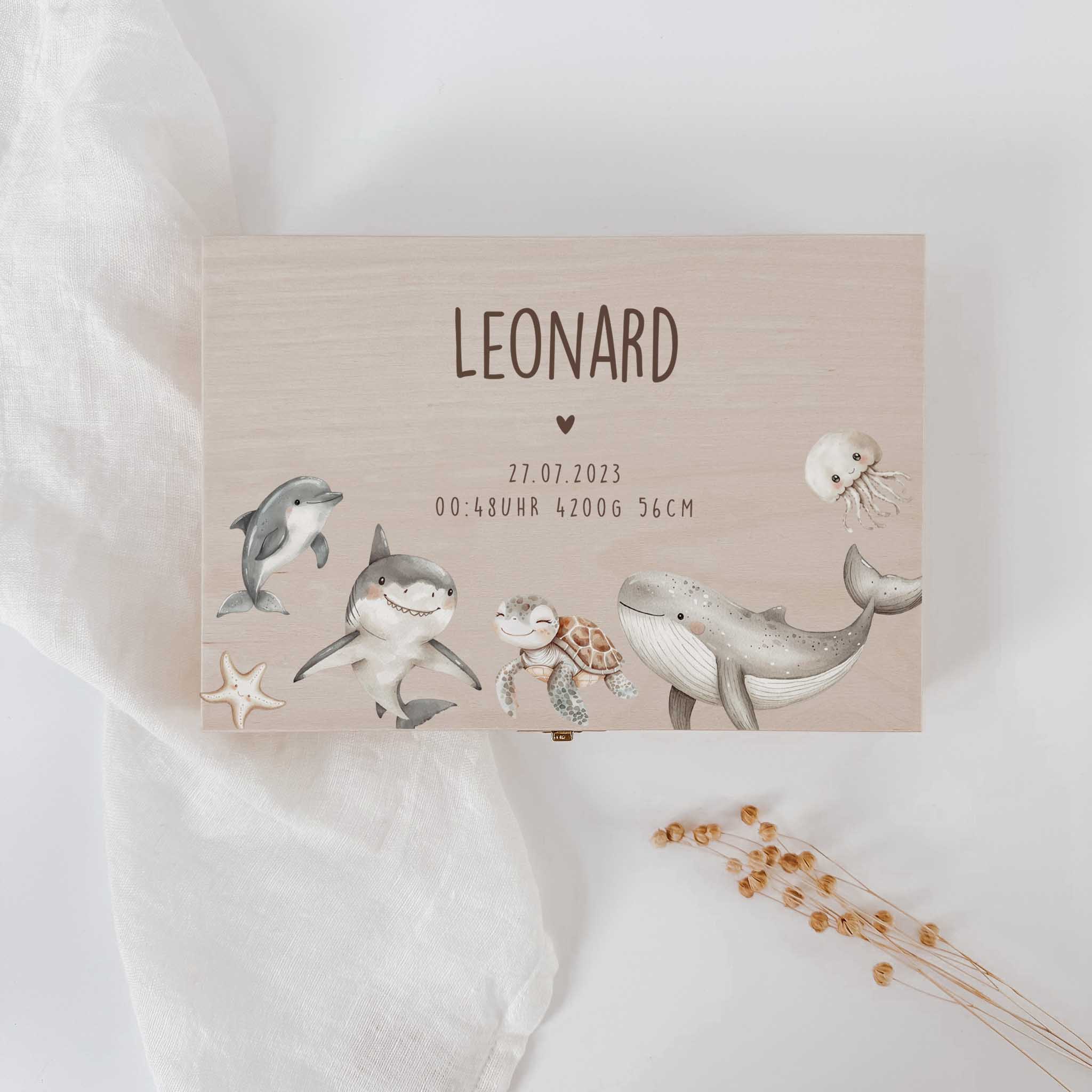 Kinderbesteck personalisierbar bedruckt - Tierfamilien - lyllevenn