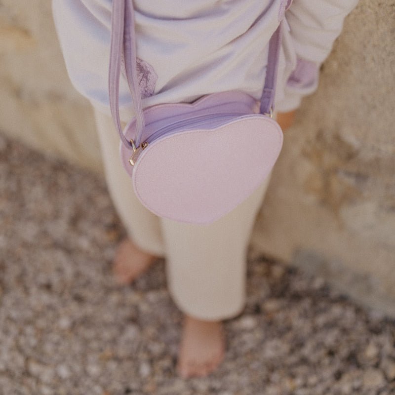 Kinderhandtasche Herz - mit Reißverschluss - lyllevenn