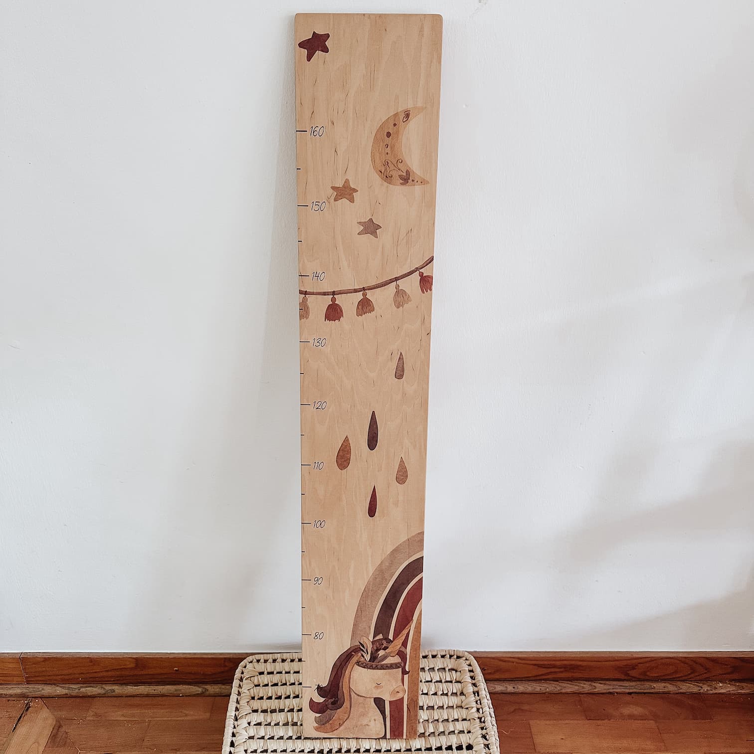 Kindermesslatte Holz personalisiert - Fertige Designs - lyllevenn