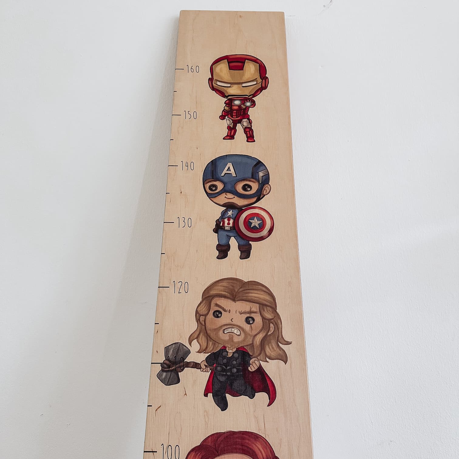 Kindermesslatte Holz personalisiert - Fertige Designs - lyllevenn