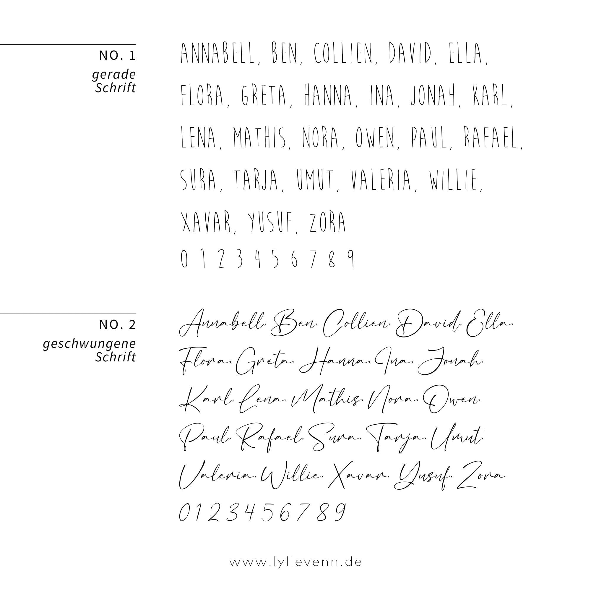 Kindermesslatte Holz personalisiert - Wood & Tales - lyllevenn