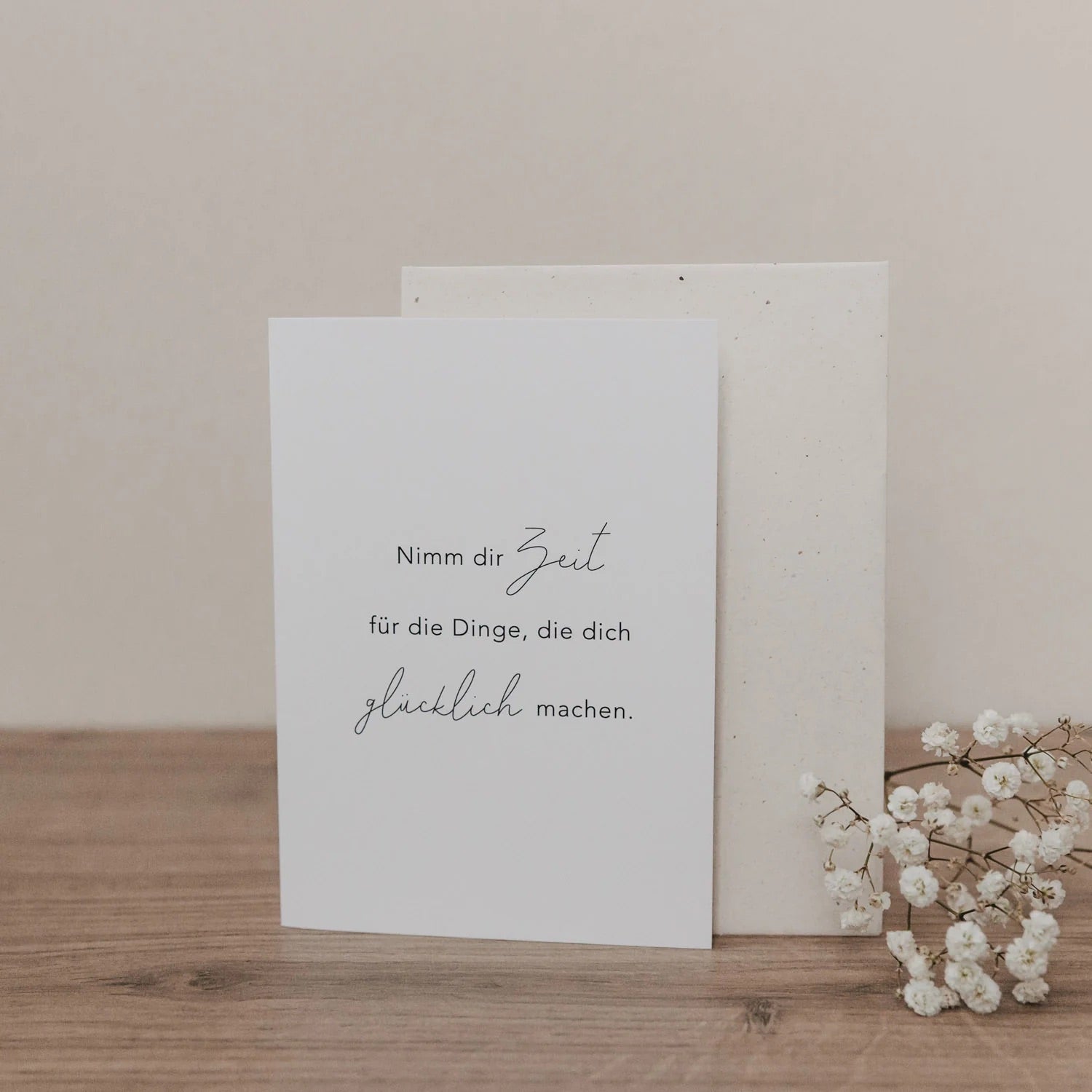 Klappkarte „Nimm dir Zeit“