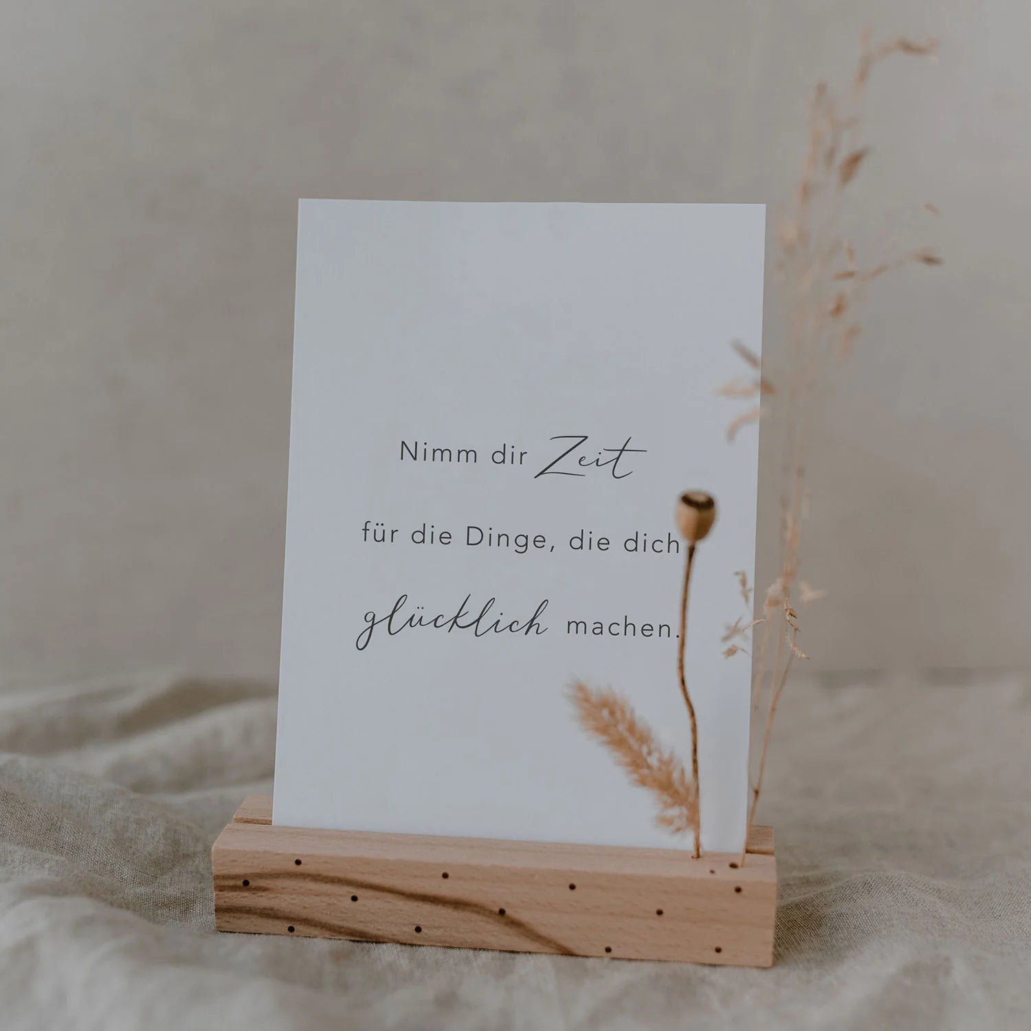 Klappkarte „Nimm dir Zeit“