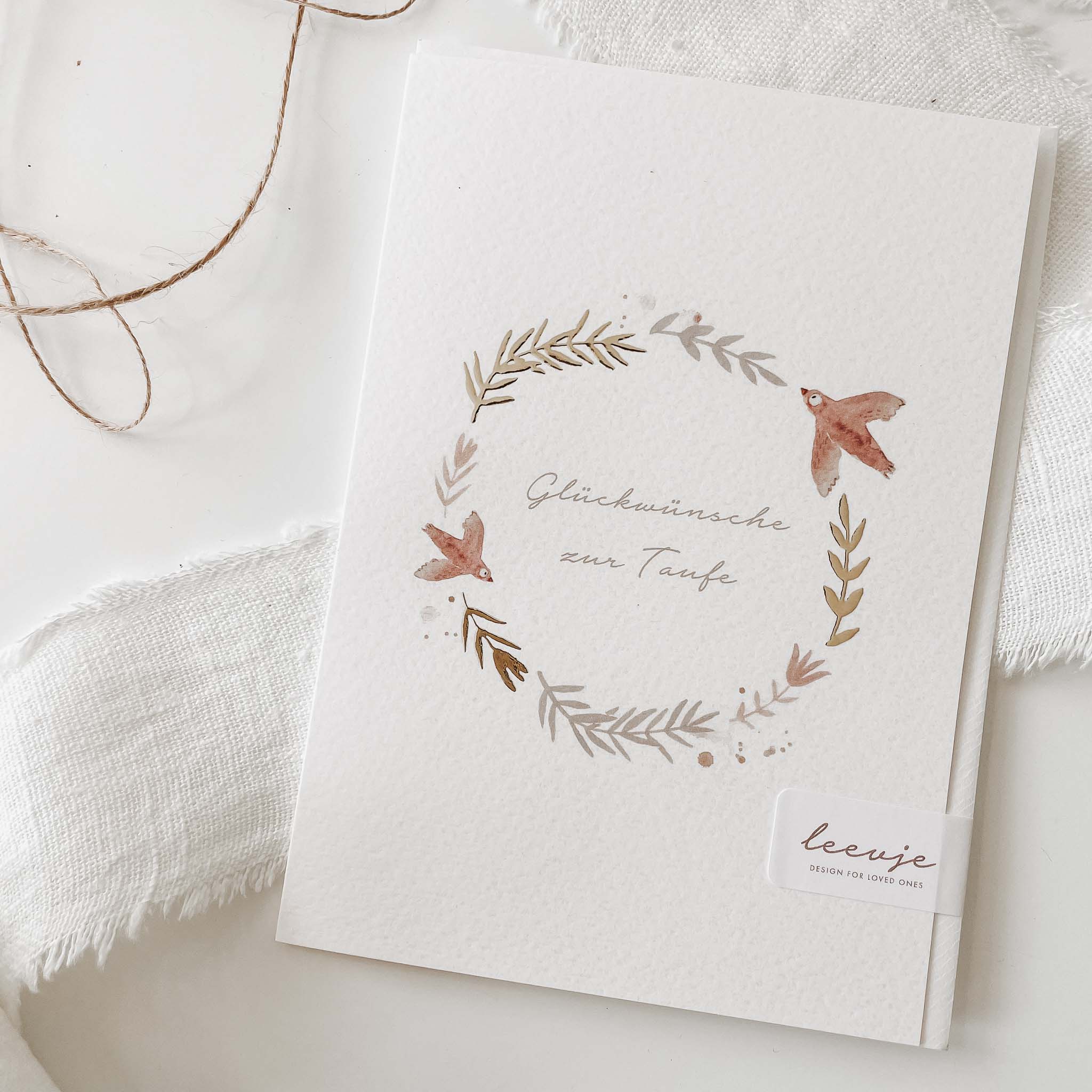 Klappkarte -  Taufe - lyllevenn