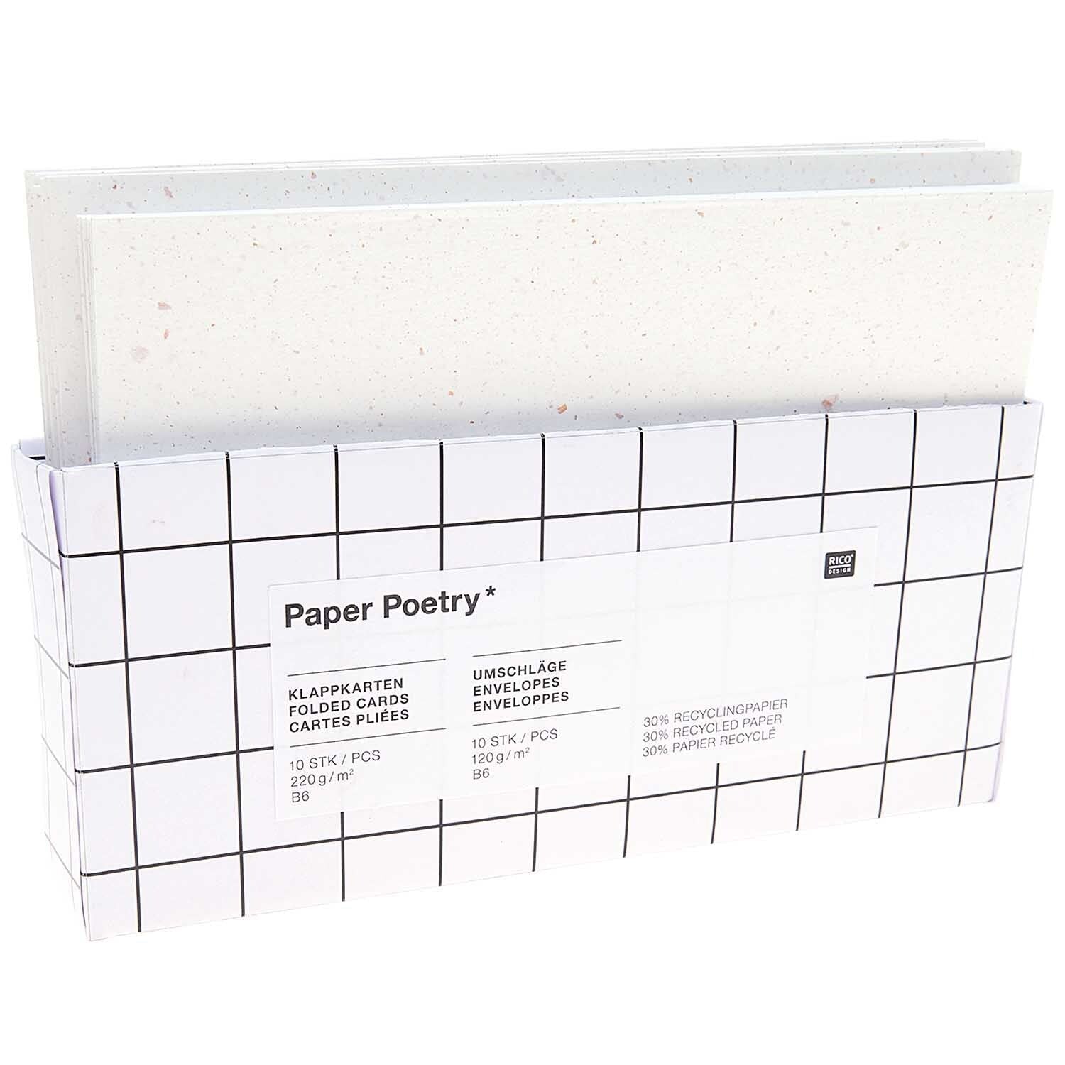 Klappkarten - B6 Kartenset - lyllevenn