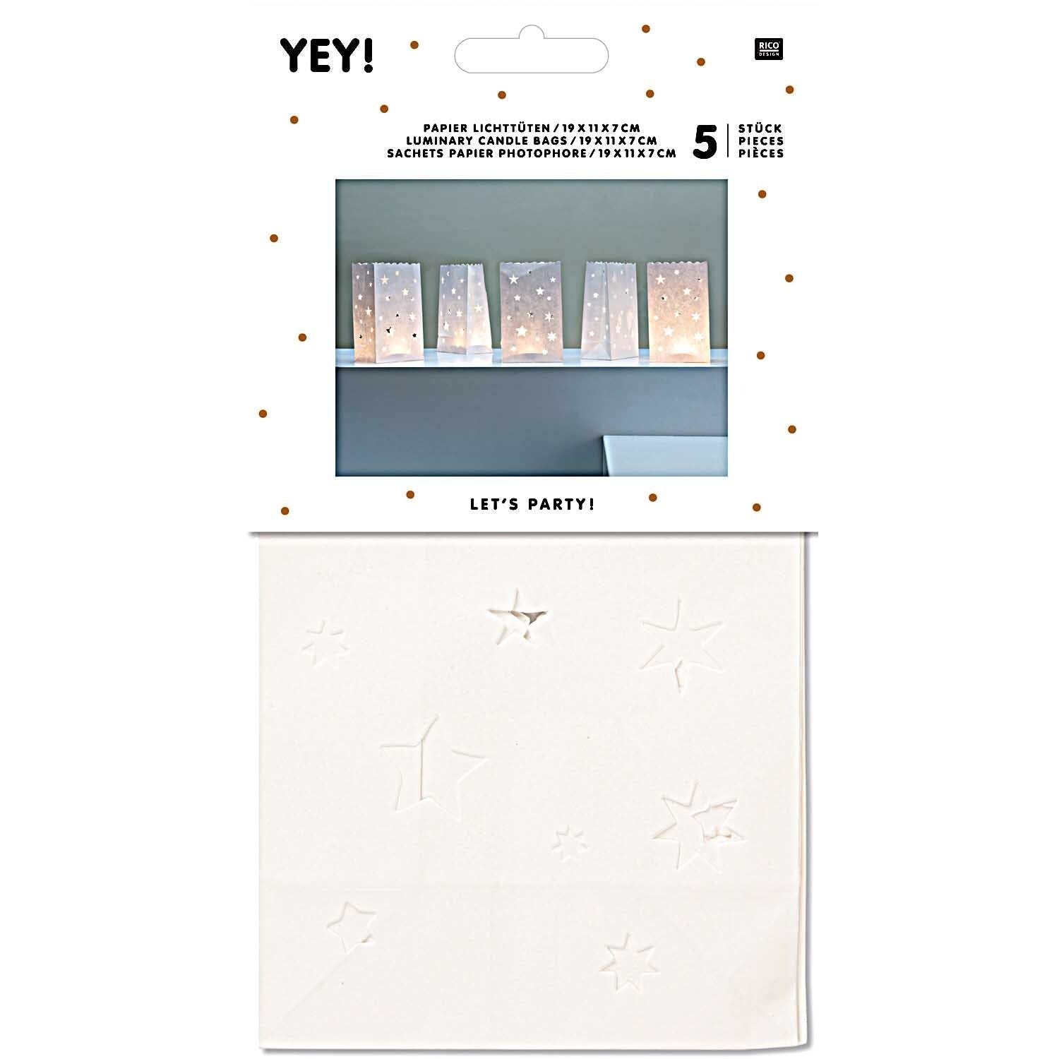 Lichttüten weiß - 5er Set - lyllevenn