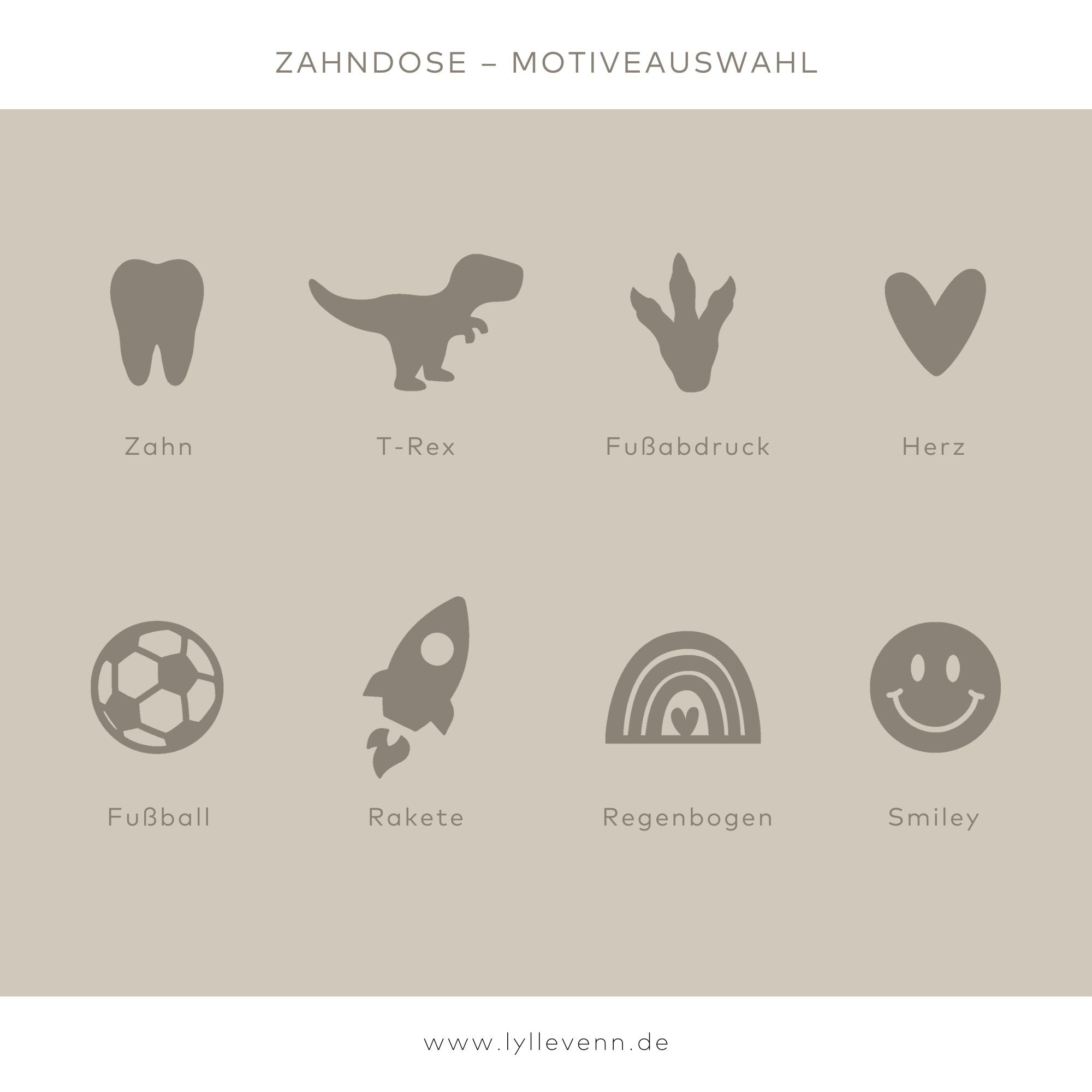 Milchzahndose personalisiert Holz - Abenteuer - lyllevenn