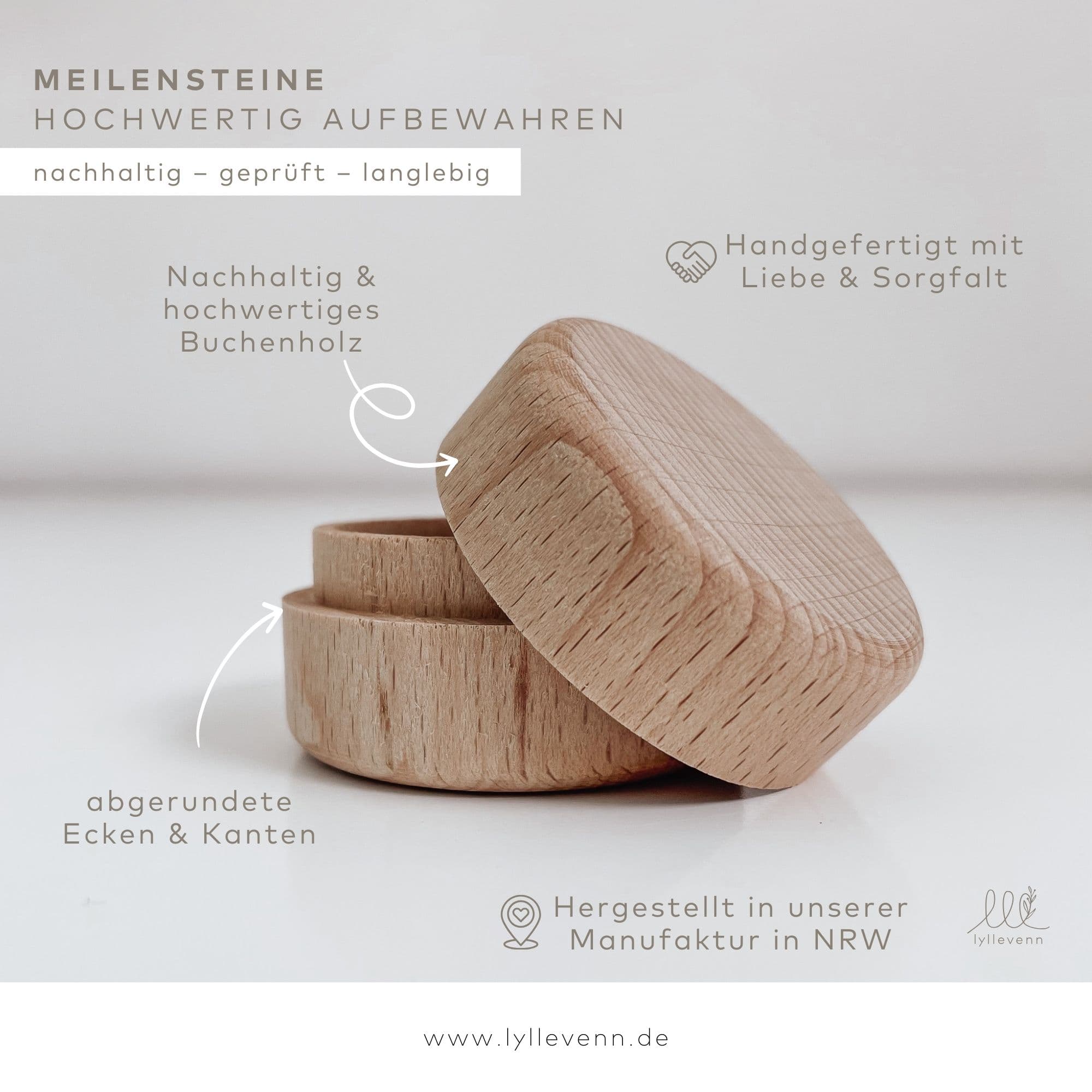 Milchzahndose personalisiert Holz - Abenteuer - lyllevenn