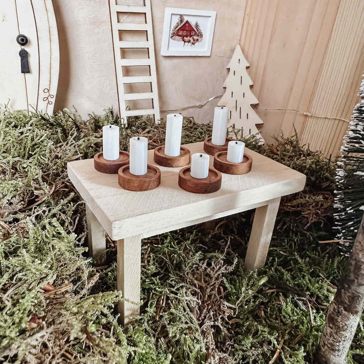 Mini Kerzen im 6er-Set – stimmungsvolles Wichtel Zubehör - lyllevenn