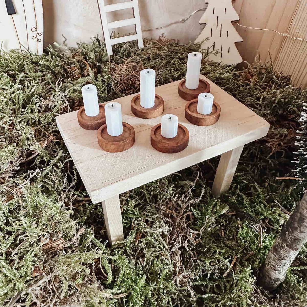 Mini Kerzen im 6er-Set – stimmungsvolles Wichtel Zubehör - lyllevenn