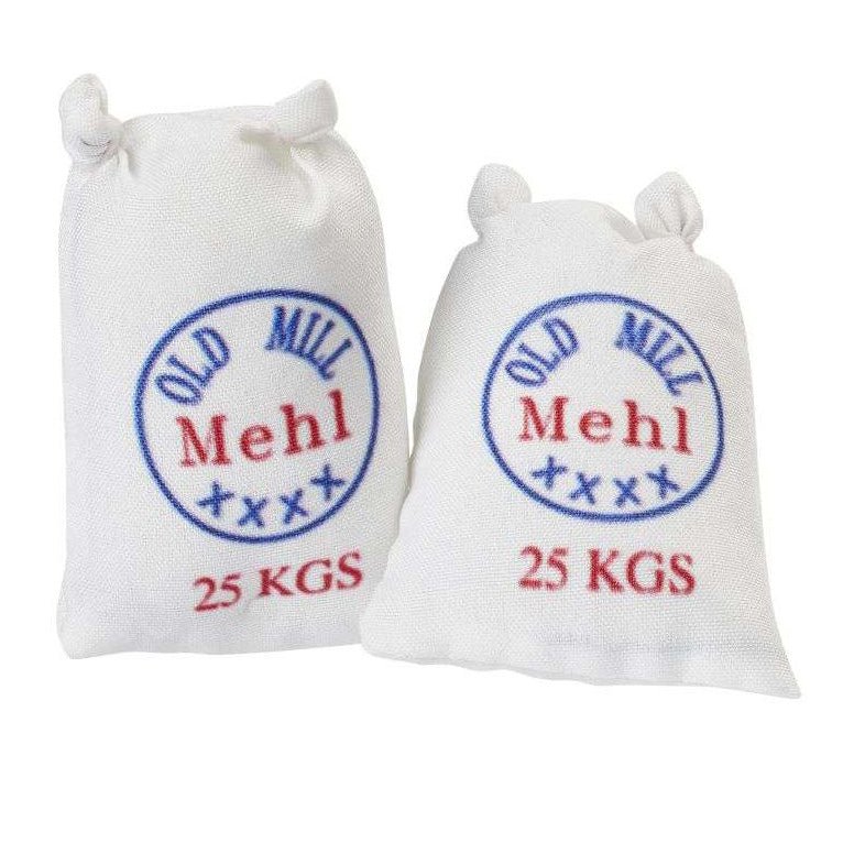 Mini Mehlsack bunt – 2er Set Wichtel Deko - lyllevenn