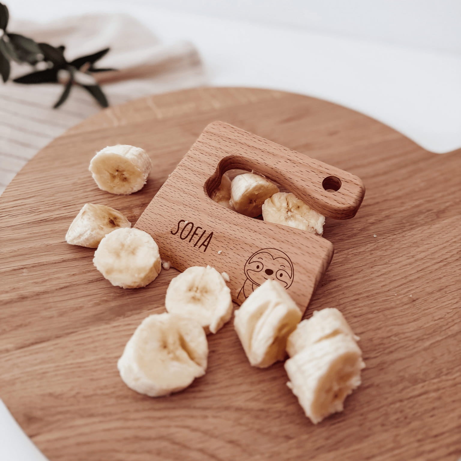 Montessori sicheres Kindermesser Holz „Wildlings“ – personalisiert - lyllevenn