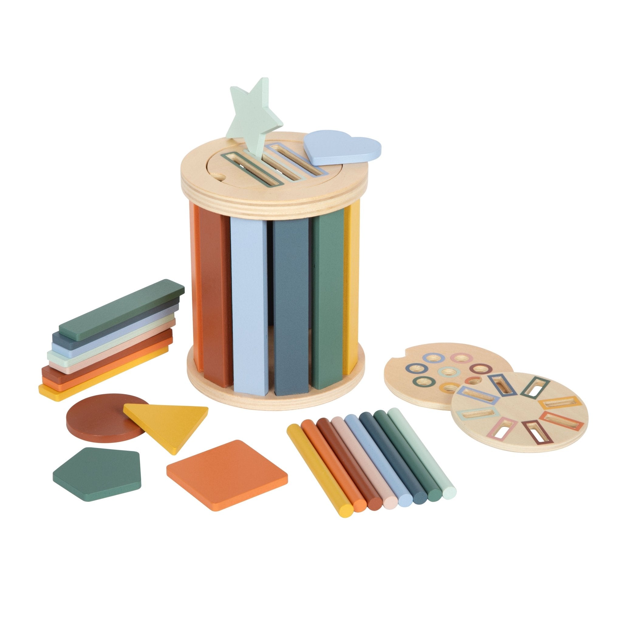 Montessori Sortierspiel aus Holz | Personalisierbar 3-in-1 Motorikspielzeug - lyllevenn