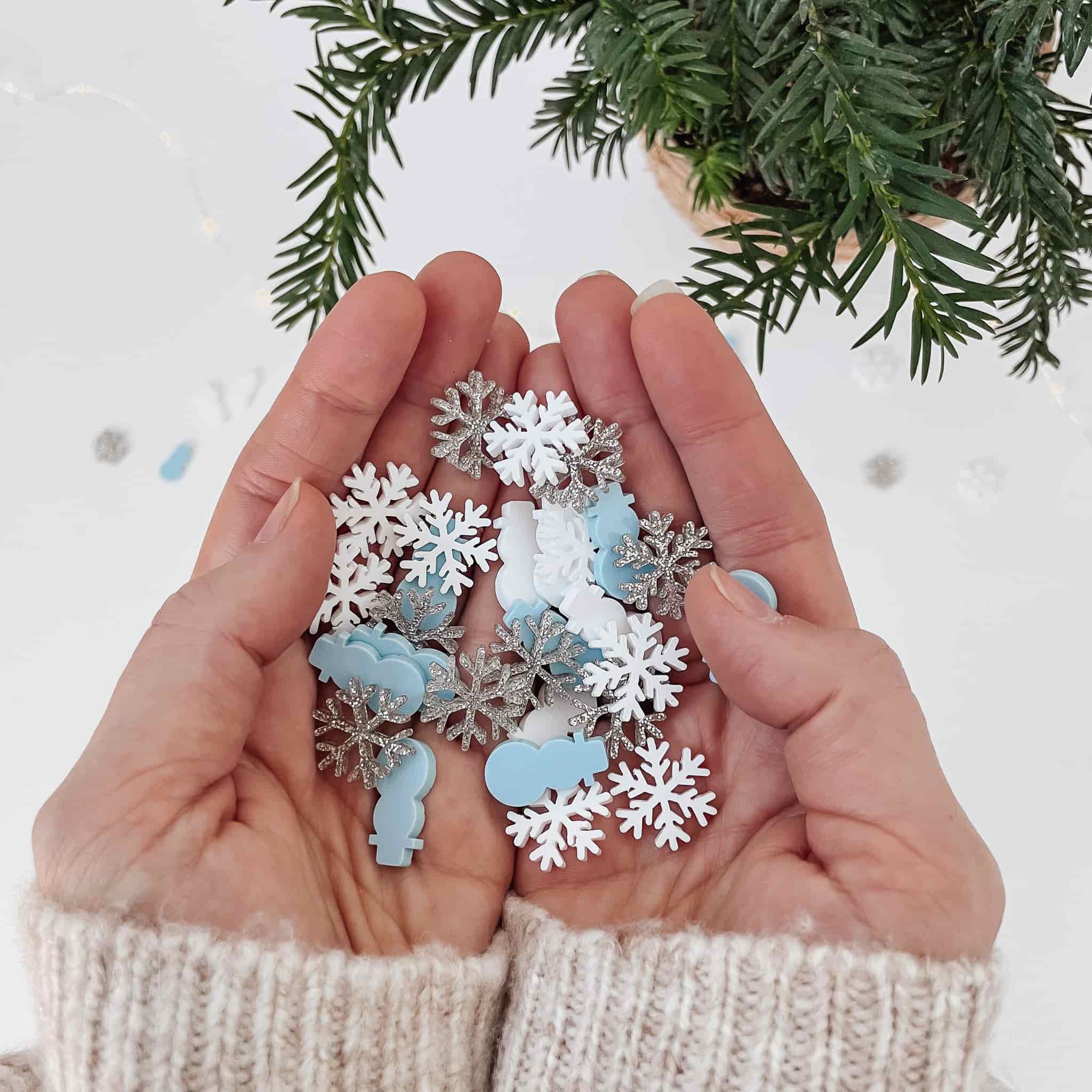 Nachhaltiges Konfetti aus Acryl - Schnee - lyllevenn