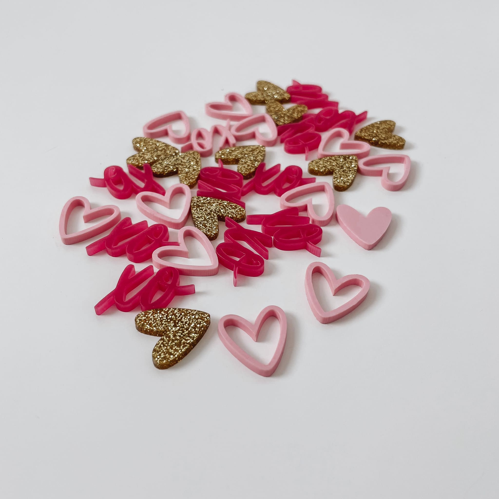 Nachhaltiges Konfetti aus Acryl - Valentinstag - lyllevenn