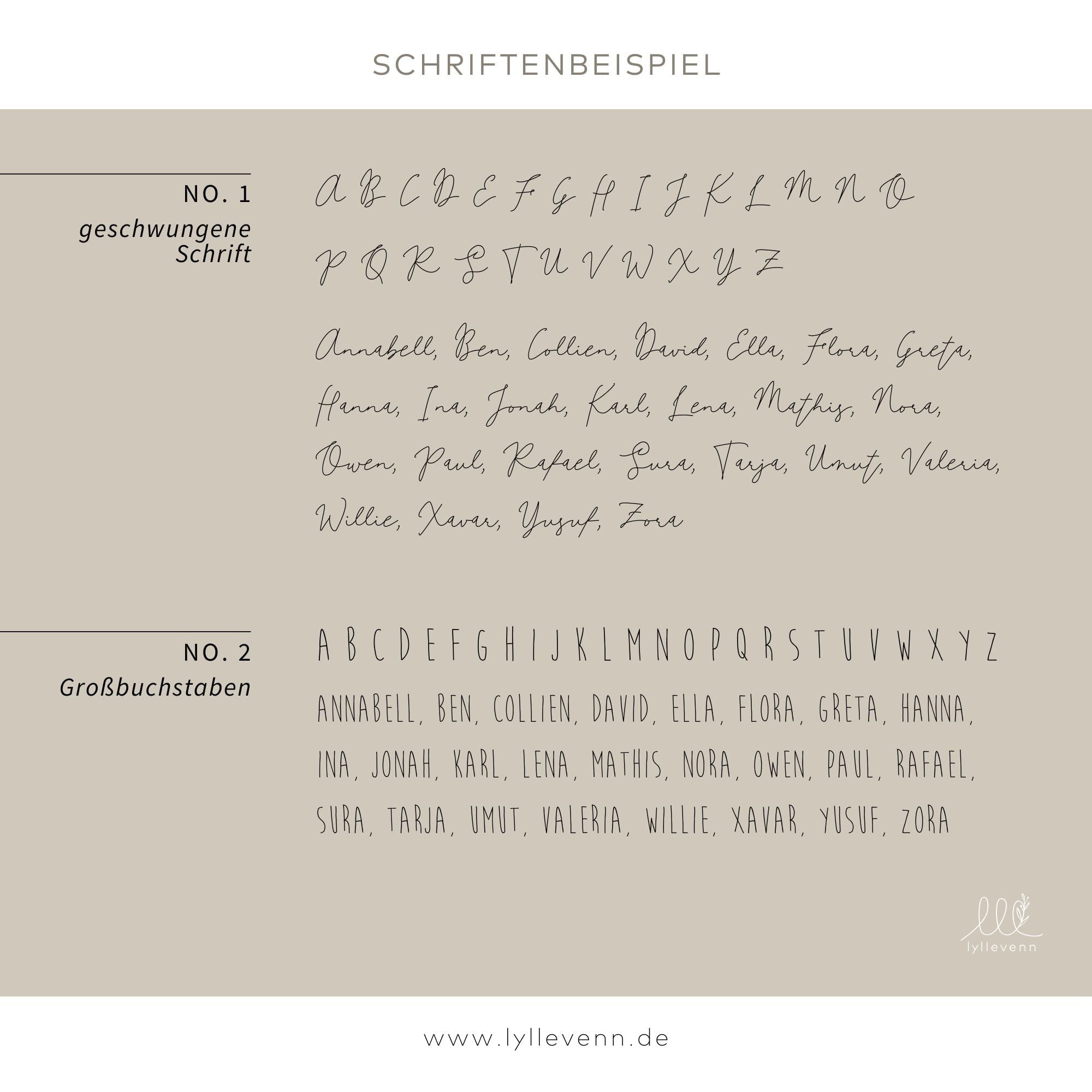 Nachtlicht Kinder personalisiert – LED Lampe Animals & Friends - lyllevenn