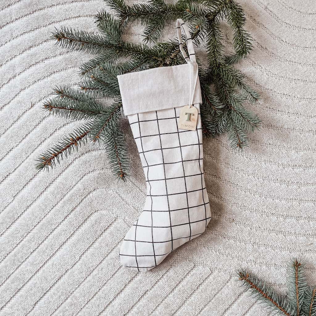 Nikolausstiefel kariert - lyllevenn