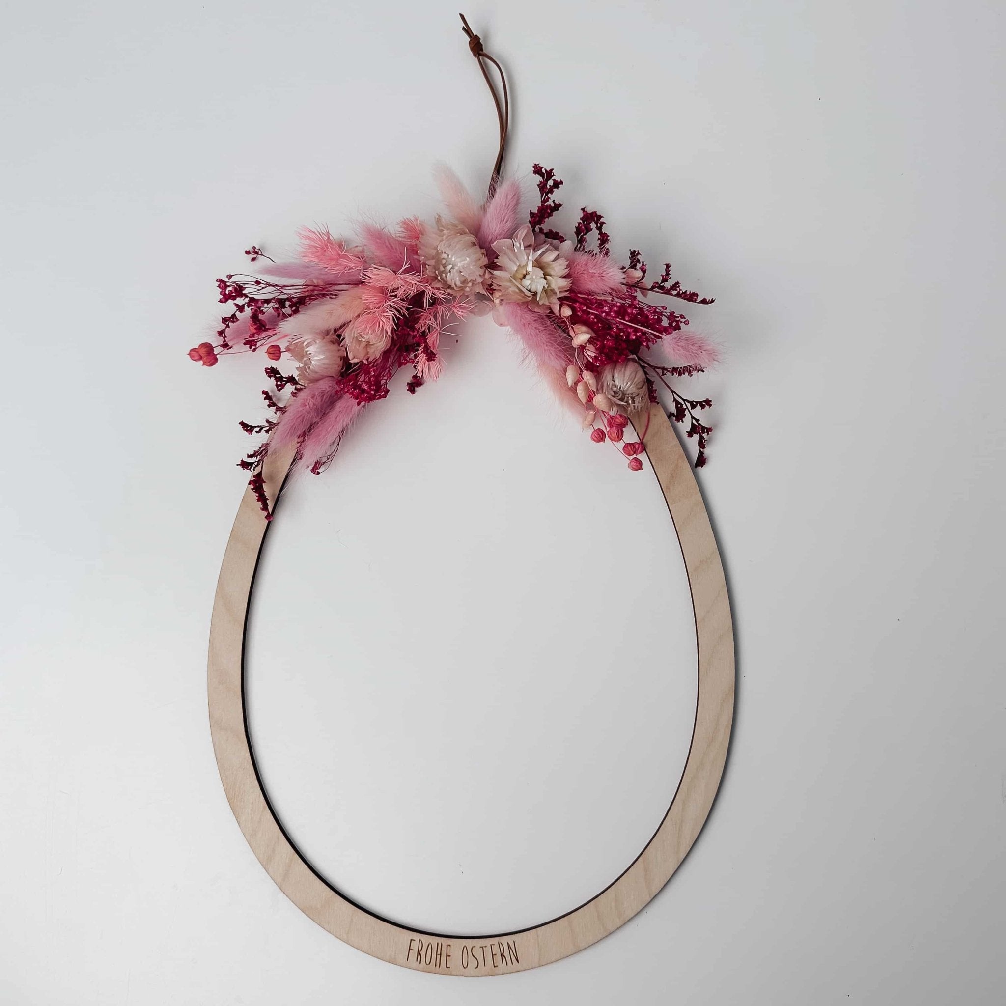Osterkranz Holz – mit Trockenblumen - lyllevenn