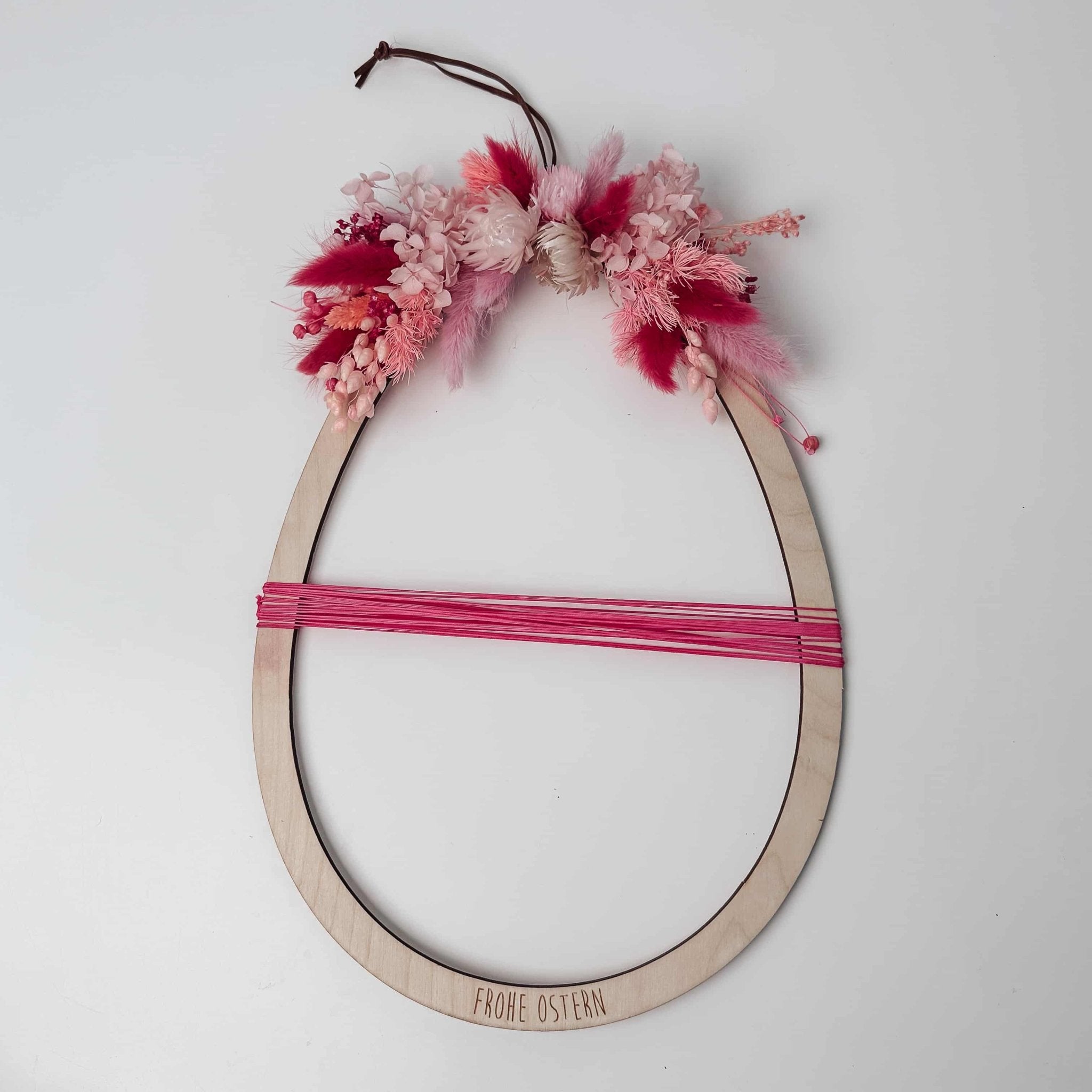 Osterkranz Holz – mit Trockenblumen - lyllevenn