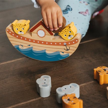 Personalisiertes Balancierspiel Arche Holz - Safari - lyllevenn