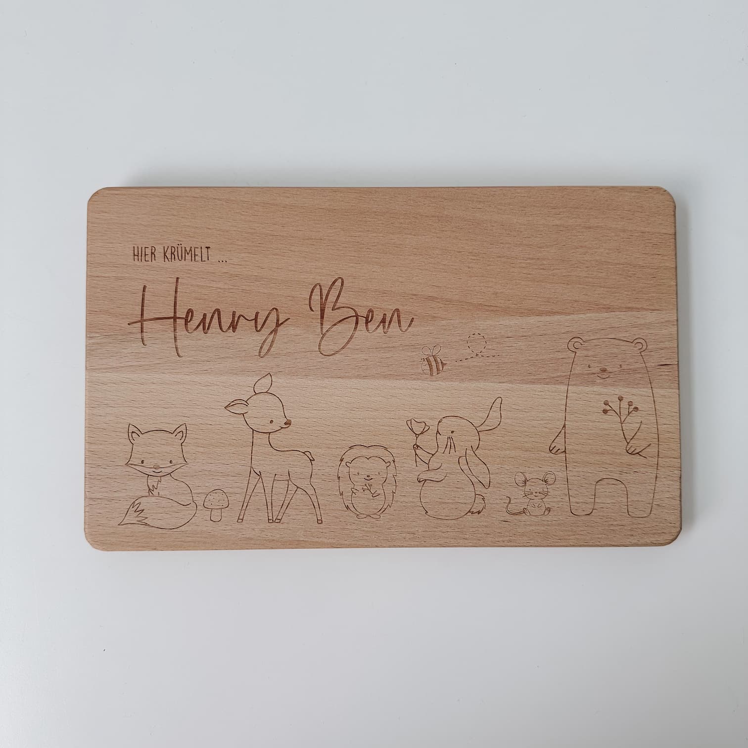 Personalisiertes Frühstücksbrettchen - Fertige Designs - lyllevenn