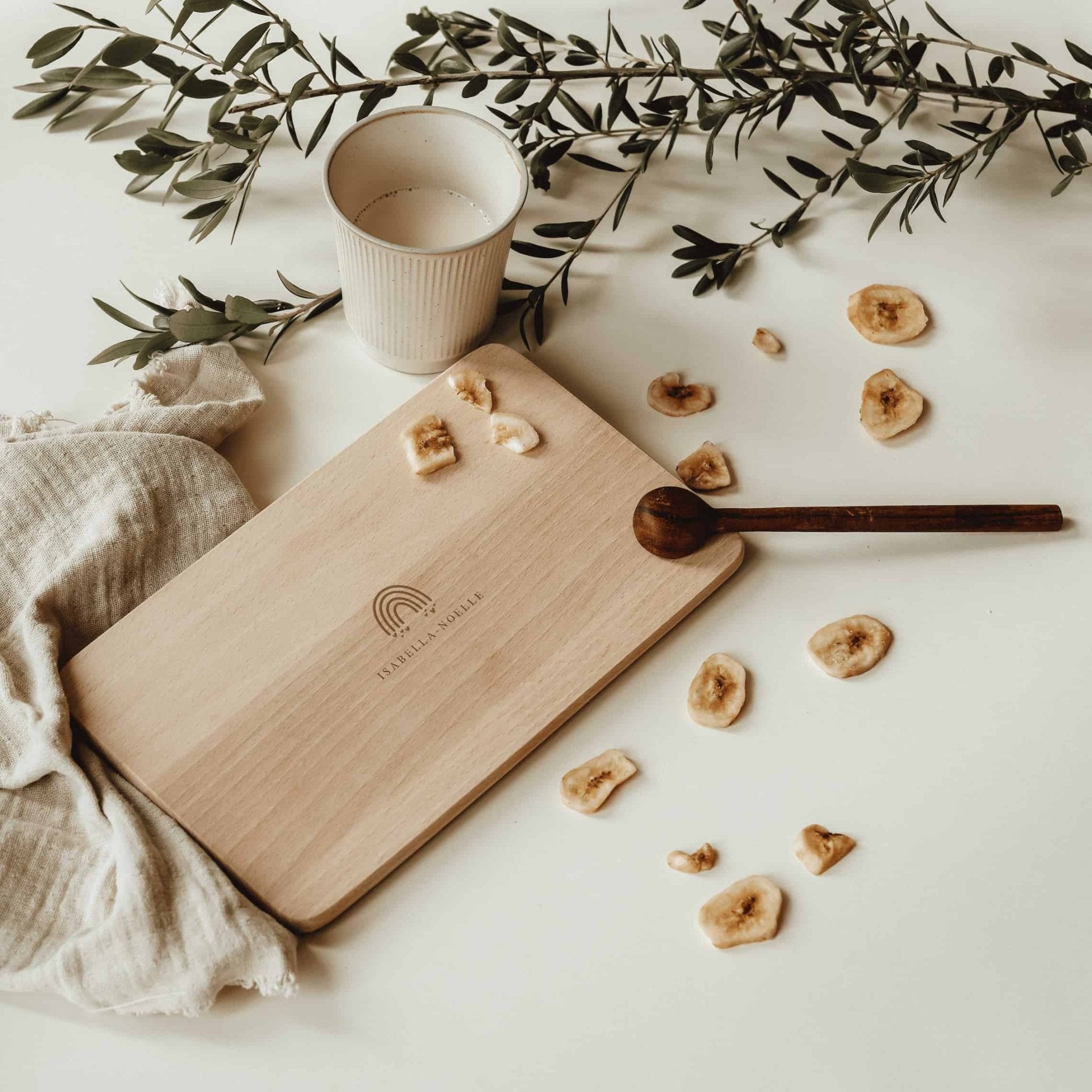 Personalisiertes Frühstücksbrettchen - Regenbogen - lyllevenn