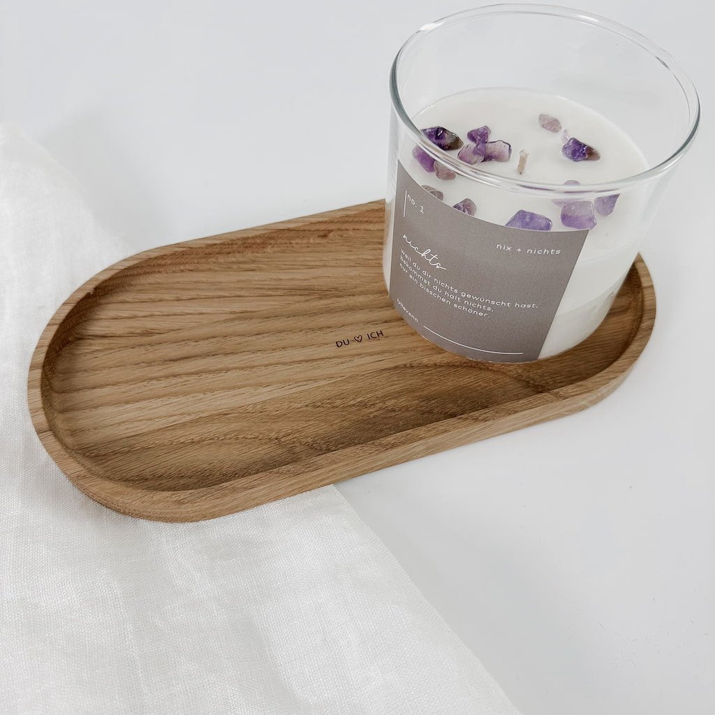 Personalisiertes Holztablett - Du & Ich - lyllevenn