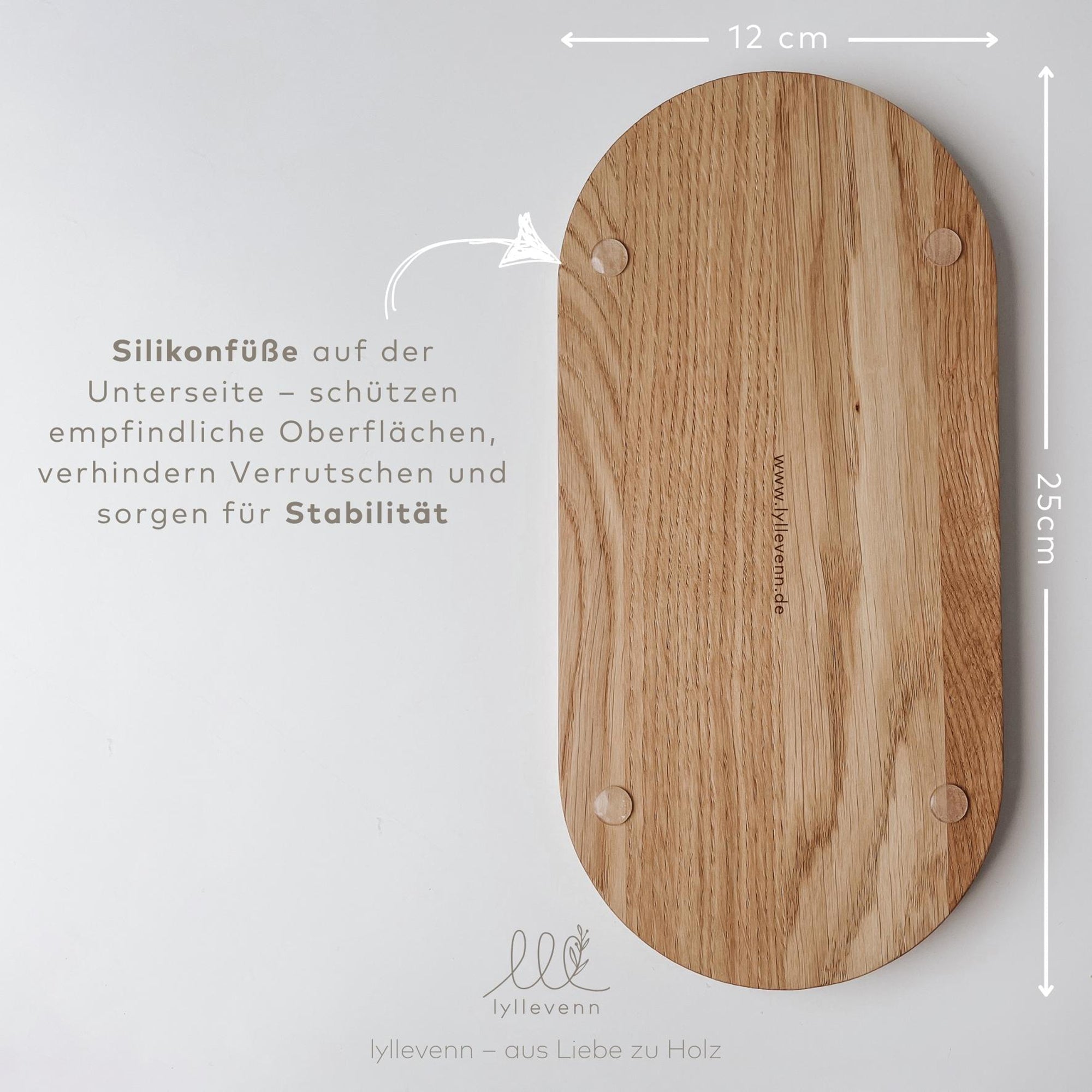 Personalisiertes Holztablett - Firmengeschenk - lyllevenn