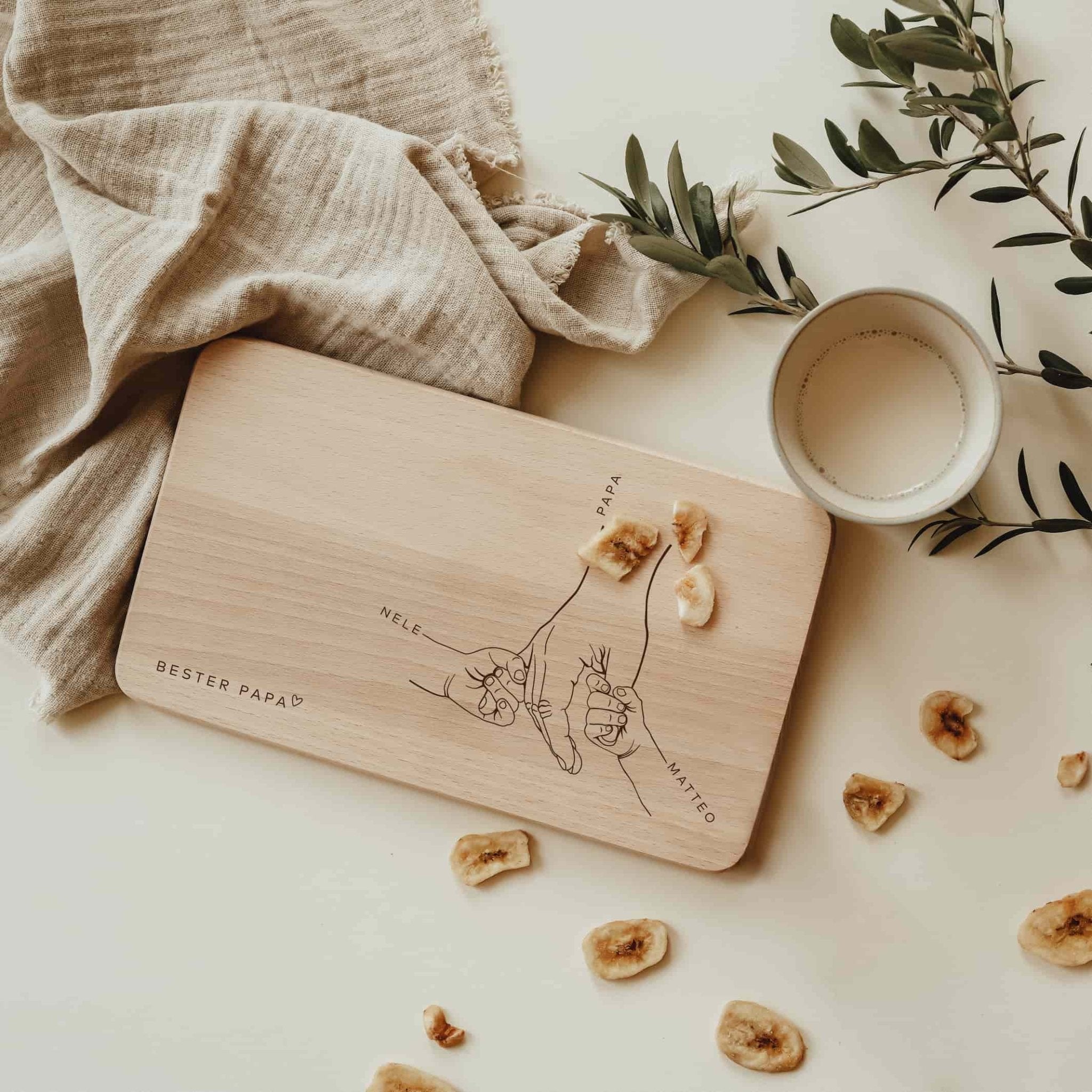 Personalisiertes Schneidebrett - Vatertag - lyllevenn