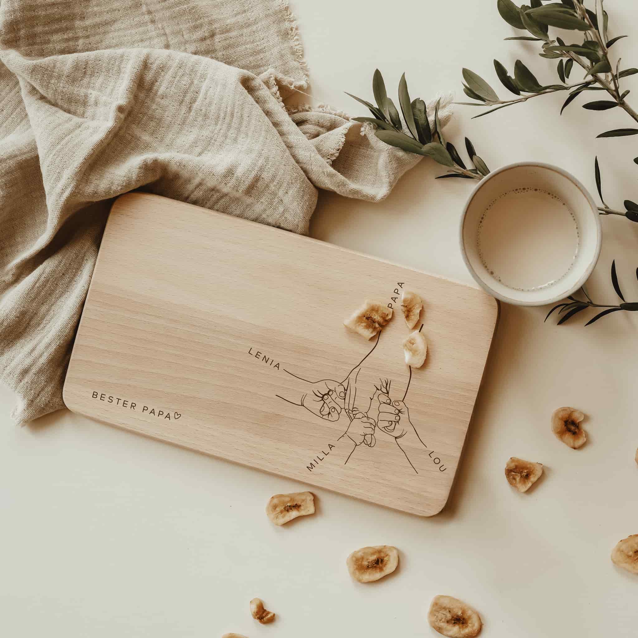 Personalisiertes Schneidebrett - Vatertag - lyllevenn