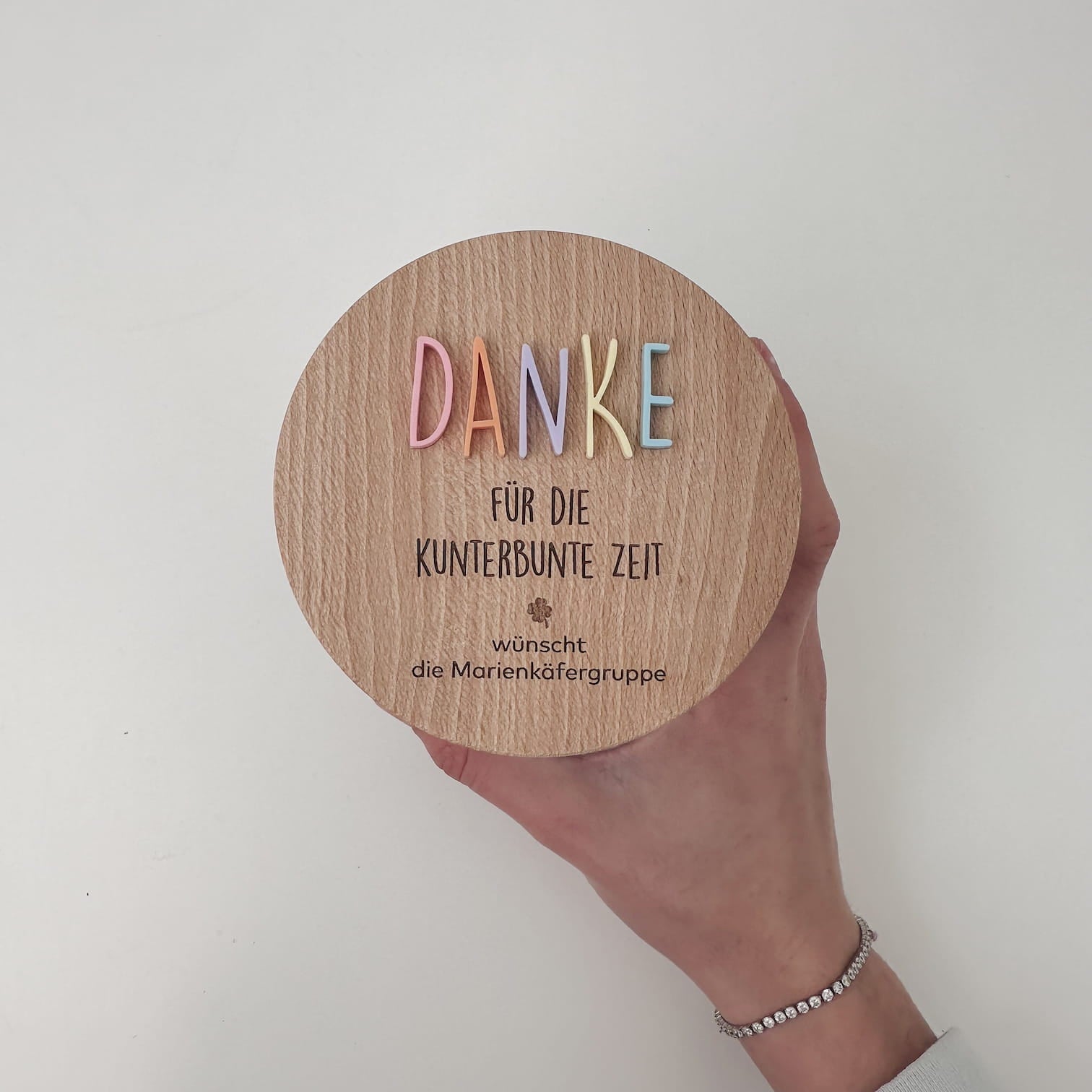 Personalisiertes Vorratsglas - 3D Schrift Danke - lyllevenn