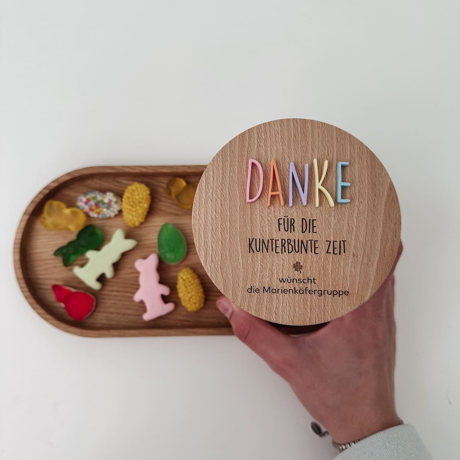 Personalisiertes Vorratsglas - 3D Schrift Danke - lyllevenn