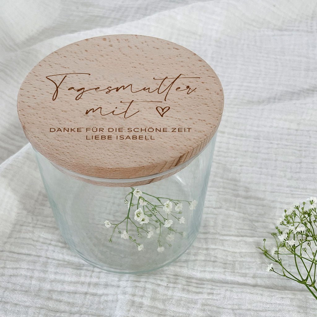 Personalisiertes Vorratsglas – Abschiedsgeschenk Erzieherin - lyllevenn