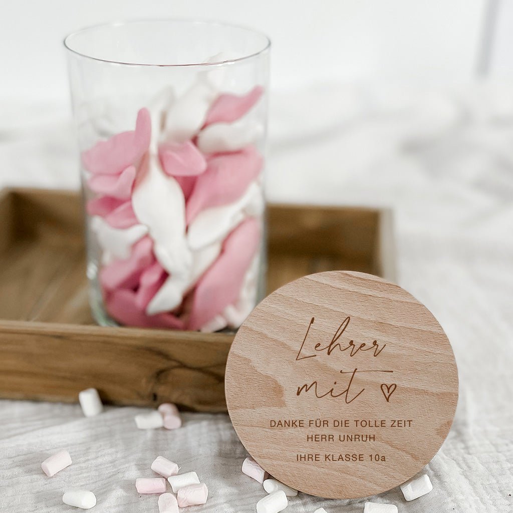 Personalisiertes Vorratsglas – Abschiedsgeschenk Erzieherin - lyllevenn