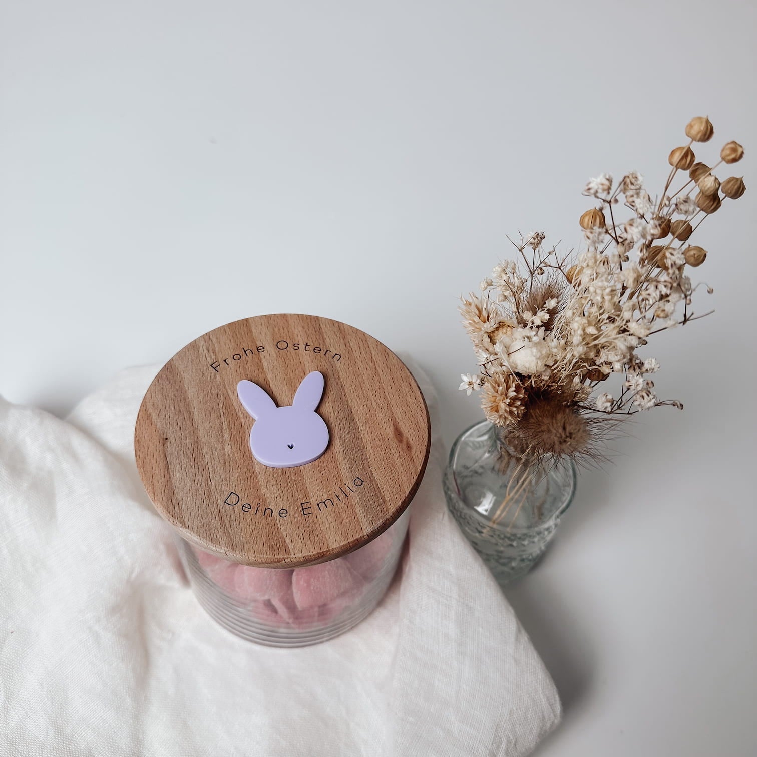 Personalisiertes Vorratsglas - Frohe Ostern - lyllevenn
