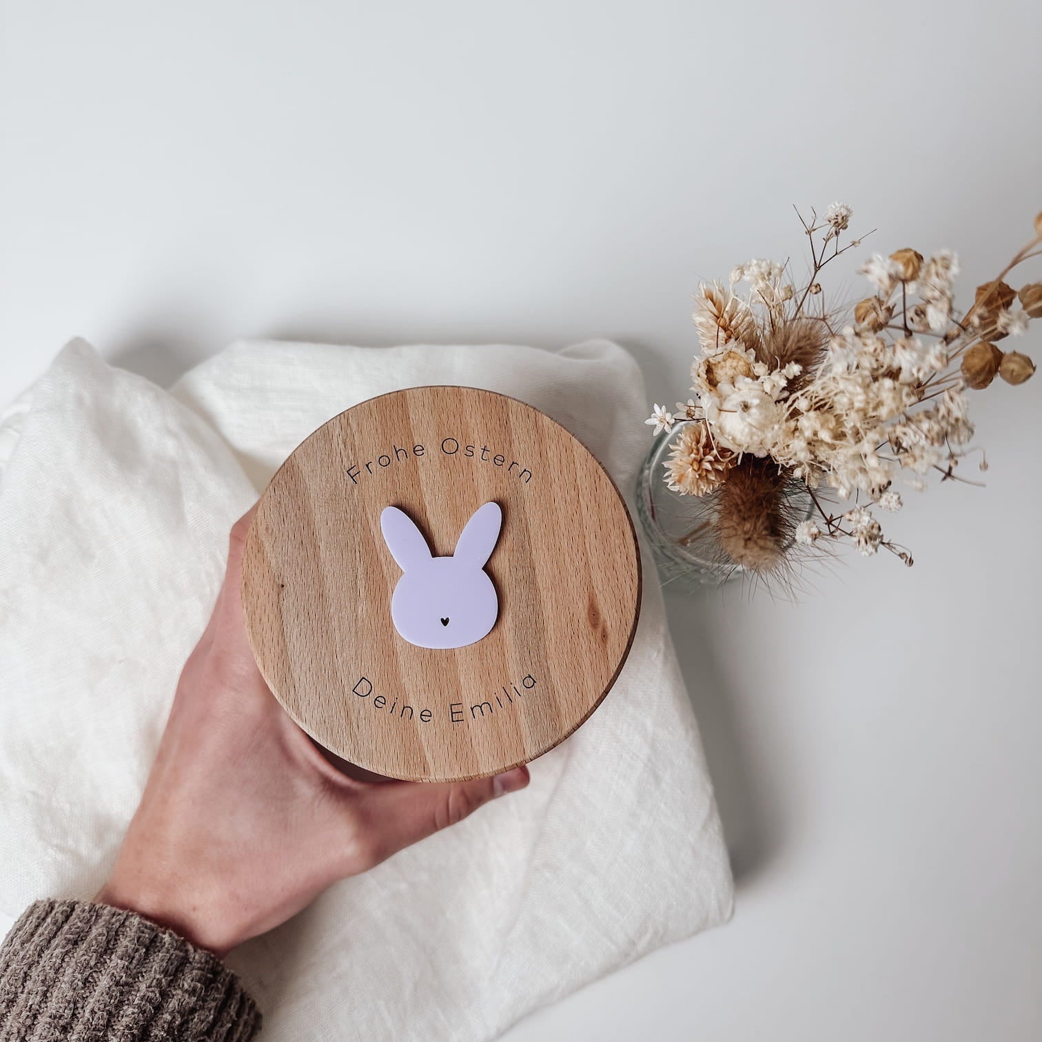 Personalisiertes Vorratsglas - Frohe Ostern - lyllevenn