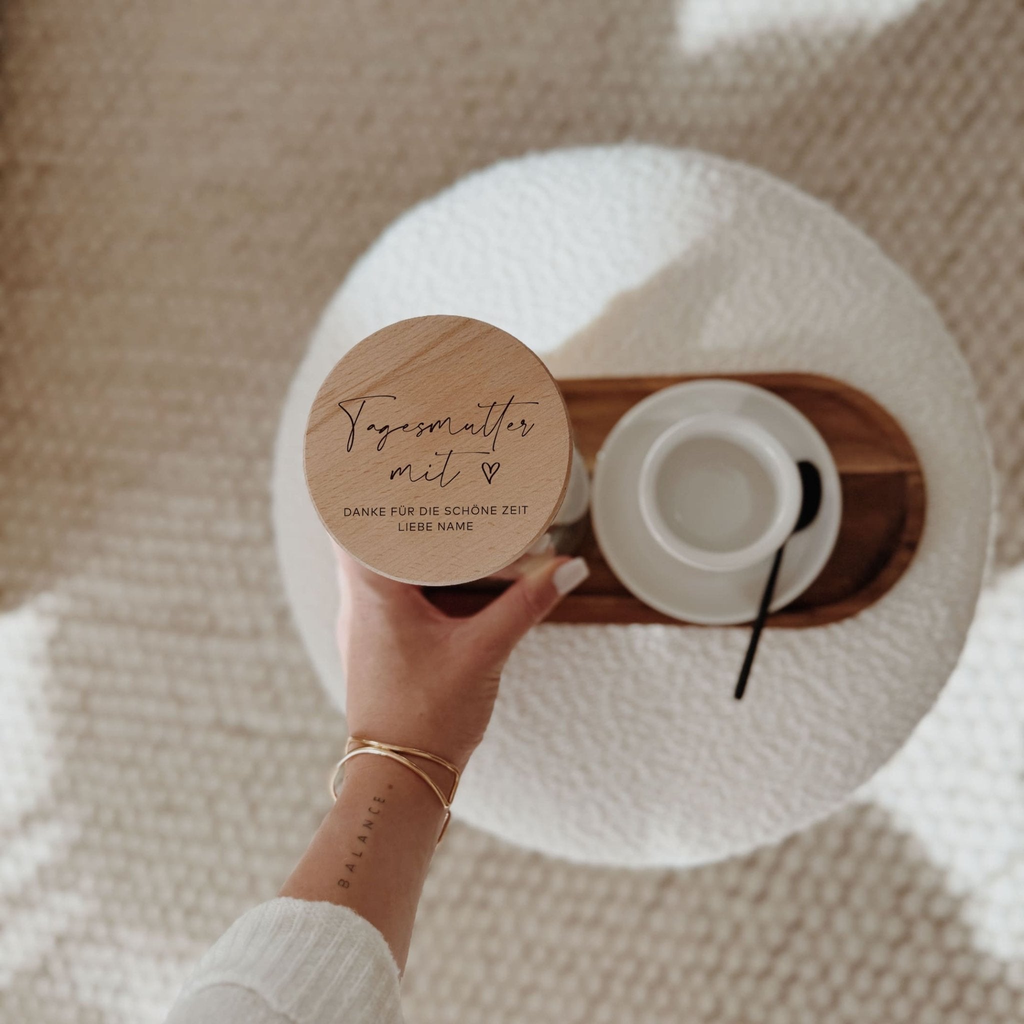 Personalisiertes Vorratsglas - für Tagesmutter und Tagessvater - lyllevenn