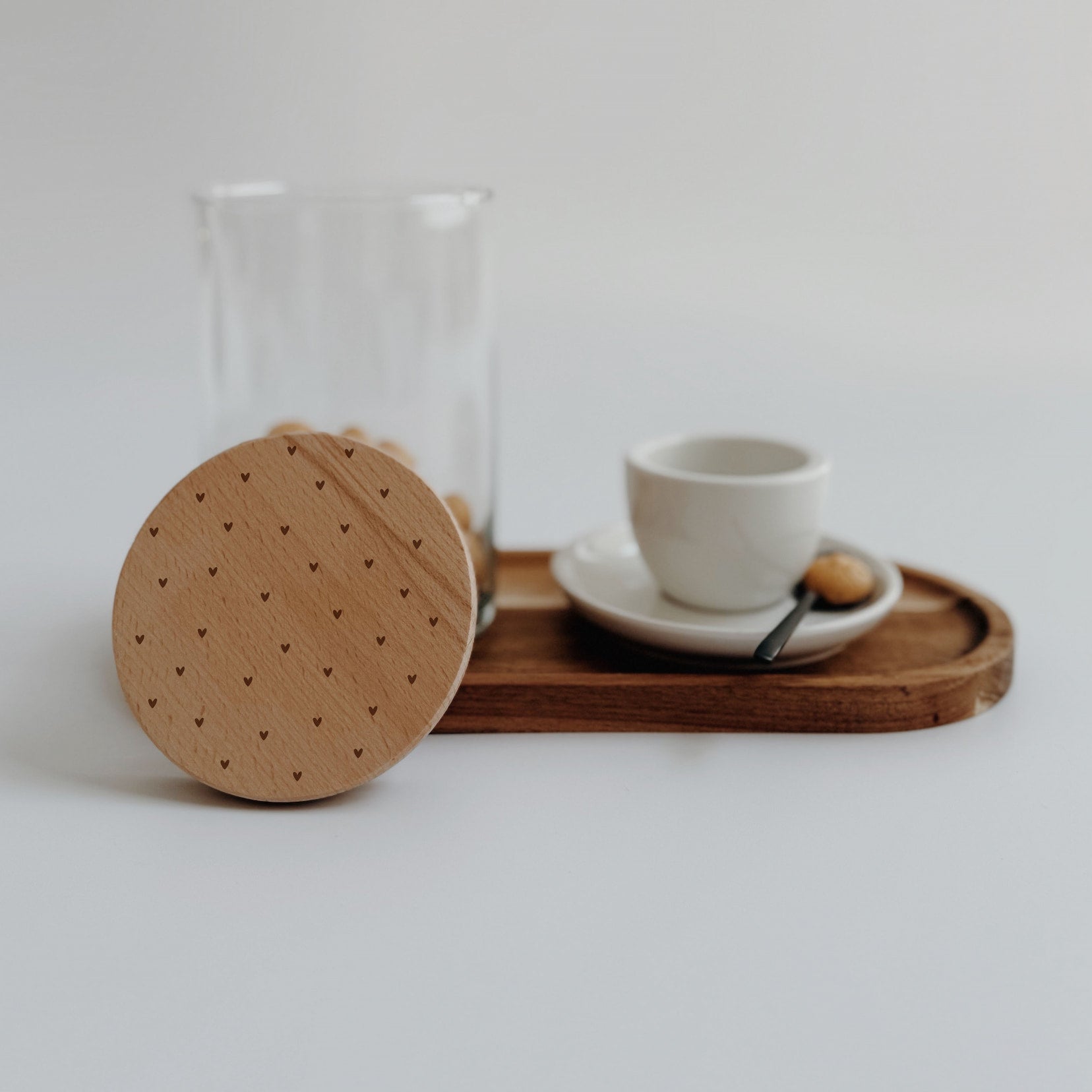 Personalisiertes Vorratsglas - Herzchen - lyllevenn