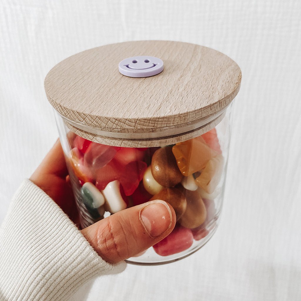 Personalisiertes Vorratsglas - mit 3D Smiley - lyllevenn