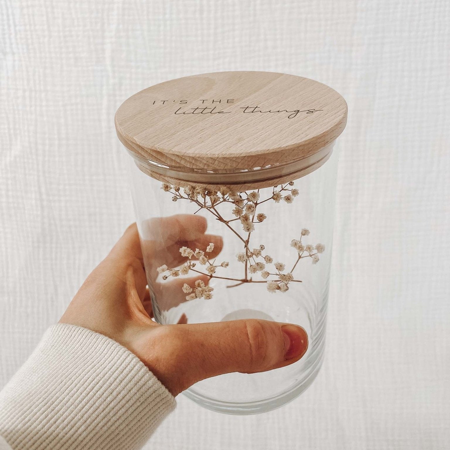Personalisiertes Vorratsglas – Nervennahrung, little things - lyllevenn