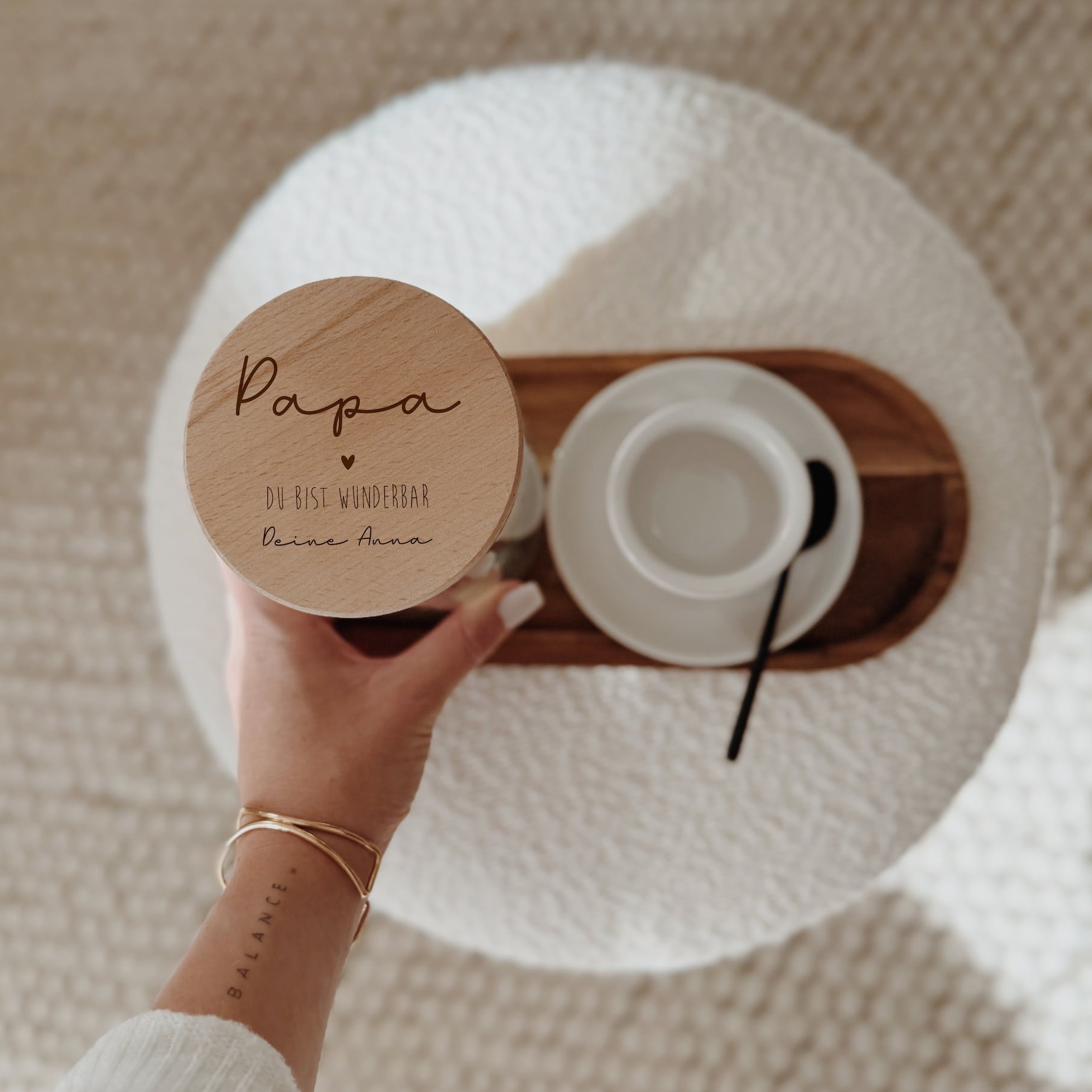 Personalisiertes Vorratsglas - Papa wunderbar - lyllevenn