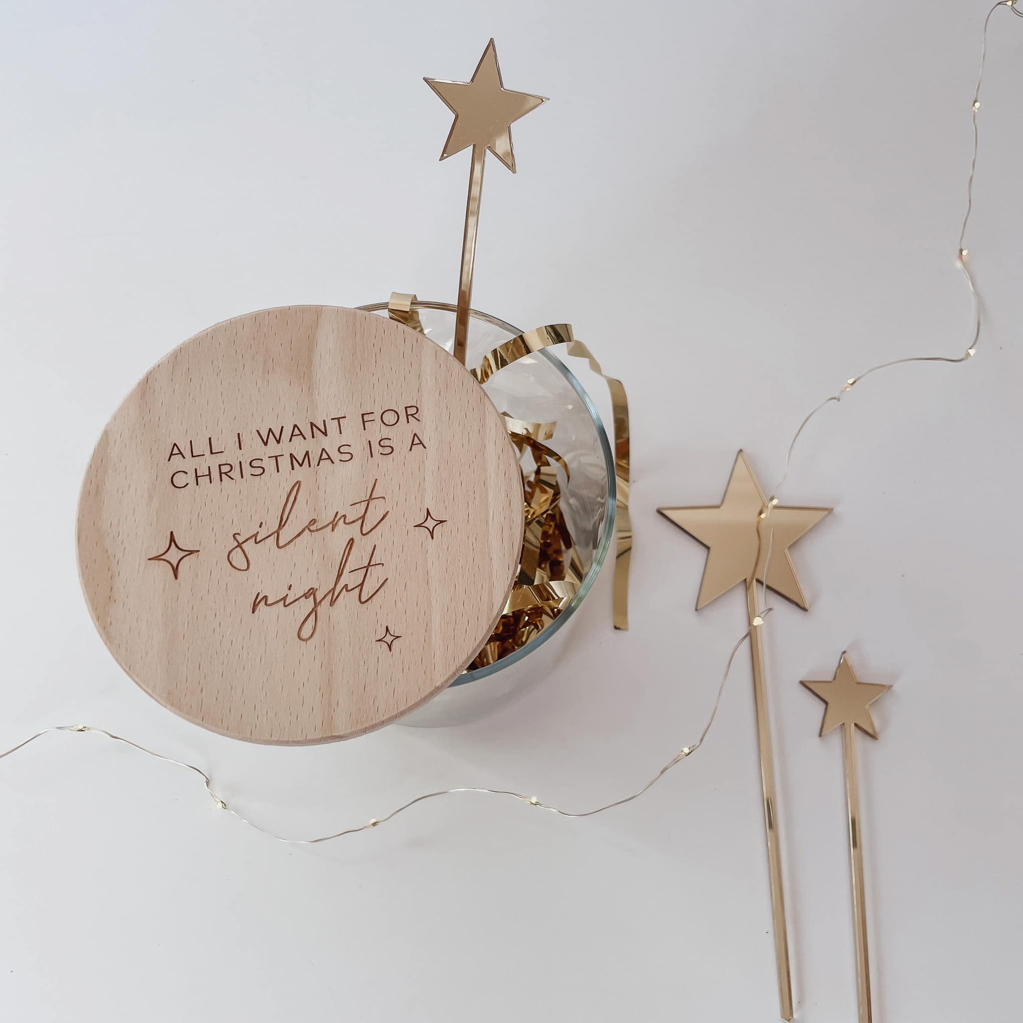 Personalisiertes Vorratsglas - silent night - lyllevenn